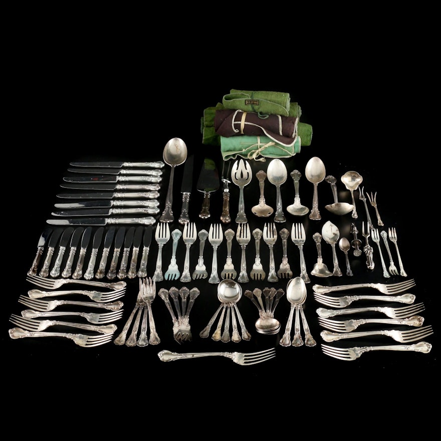 Gorham Sterling Silver and Silver Plate "Chantilly" Flatware