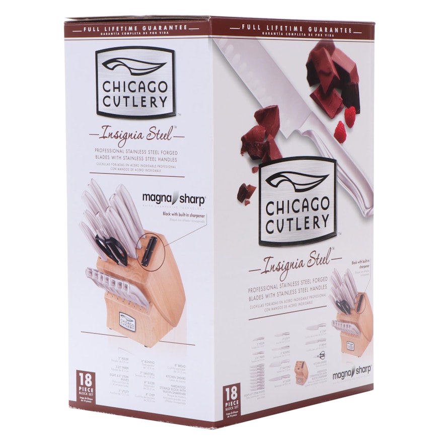 Chicago Cutlery Insignia Steel Cutlery Set with Block
