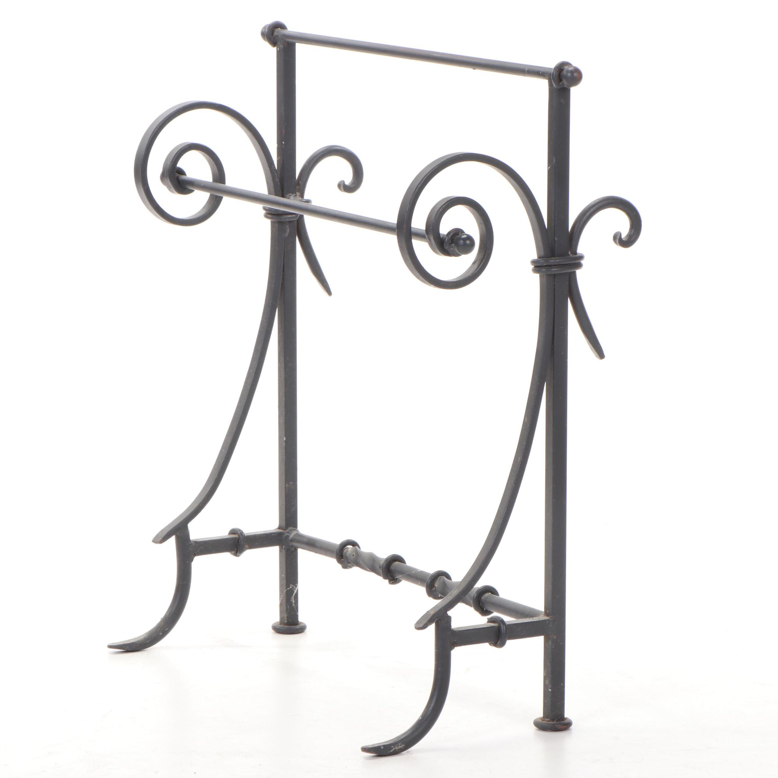 Wrought Iron Counter Paper Towel Holder, Contemporary