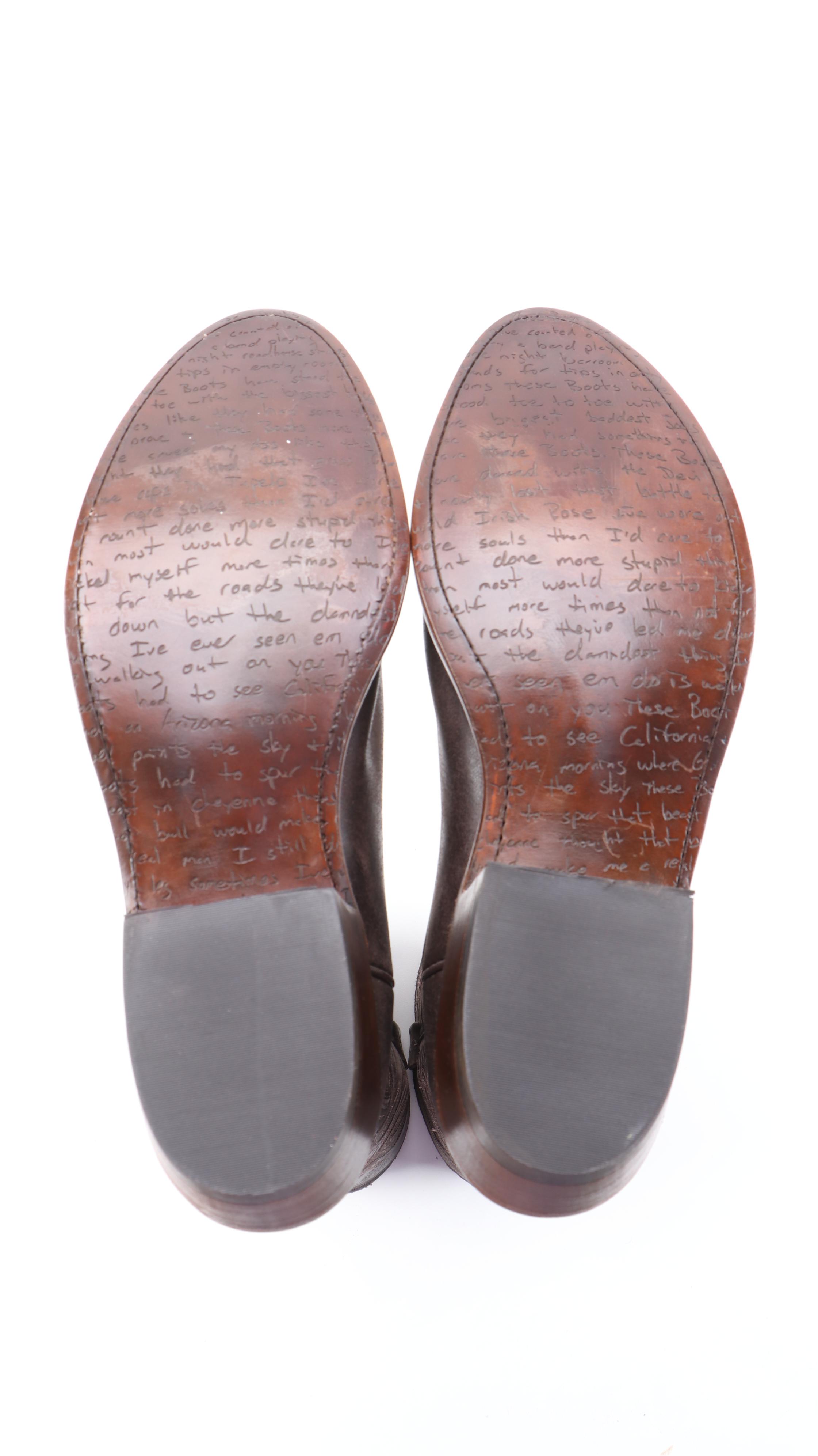 Men's Lucchese x Eric Church The Talladega Western Boots in Weathered Leather