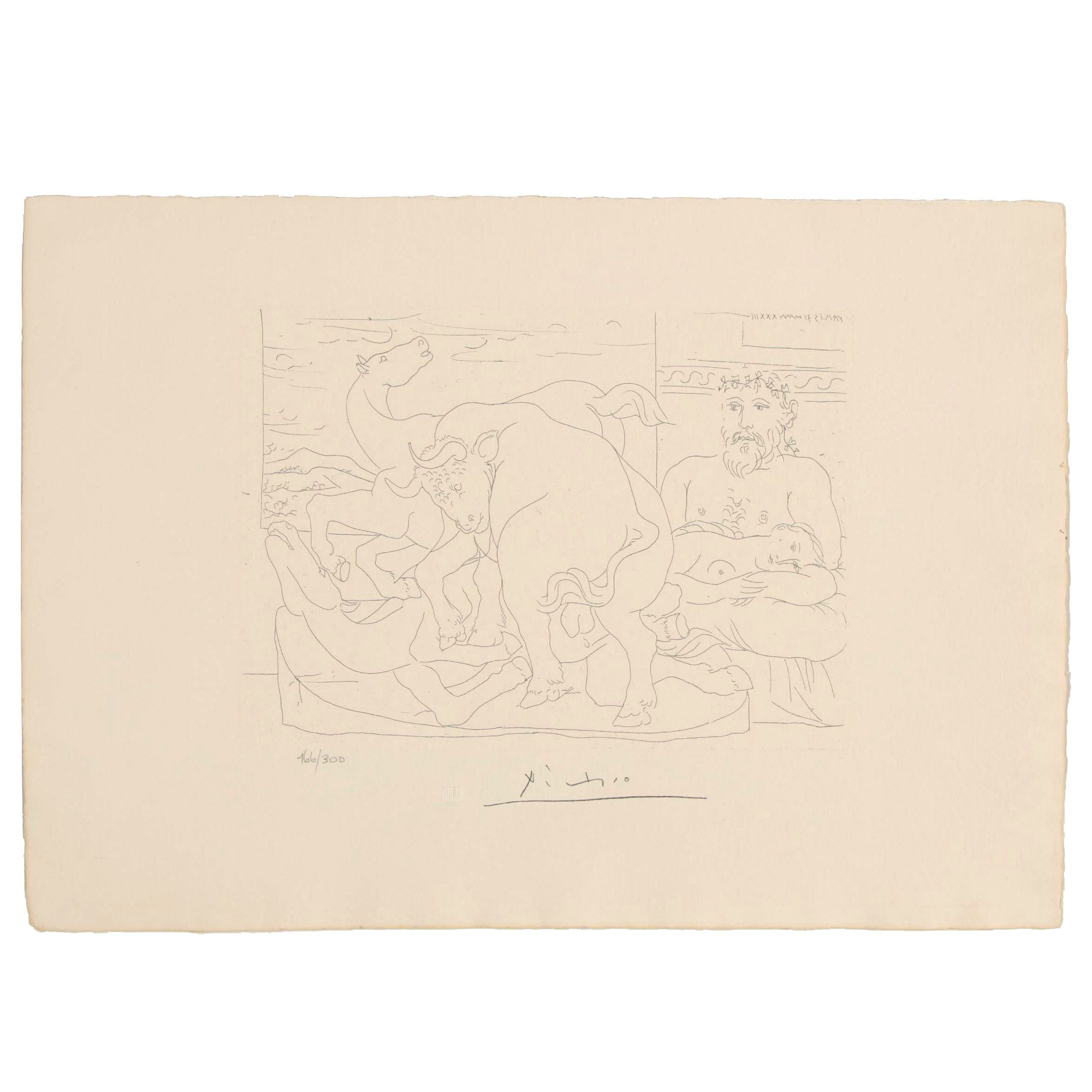 Giclée after Pablo Picasso "Minotaur" from "Suite Vollard," Late 20th Century