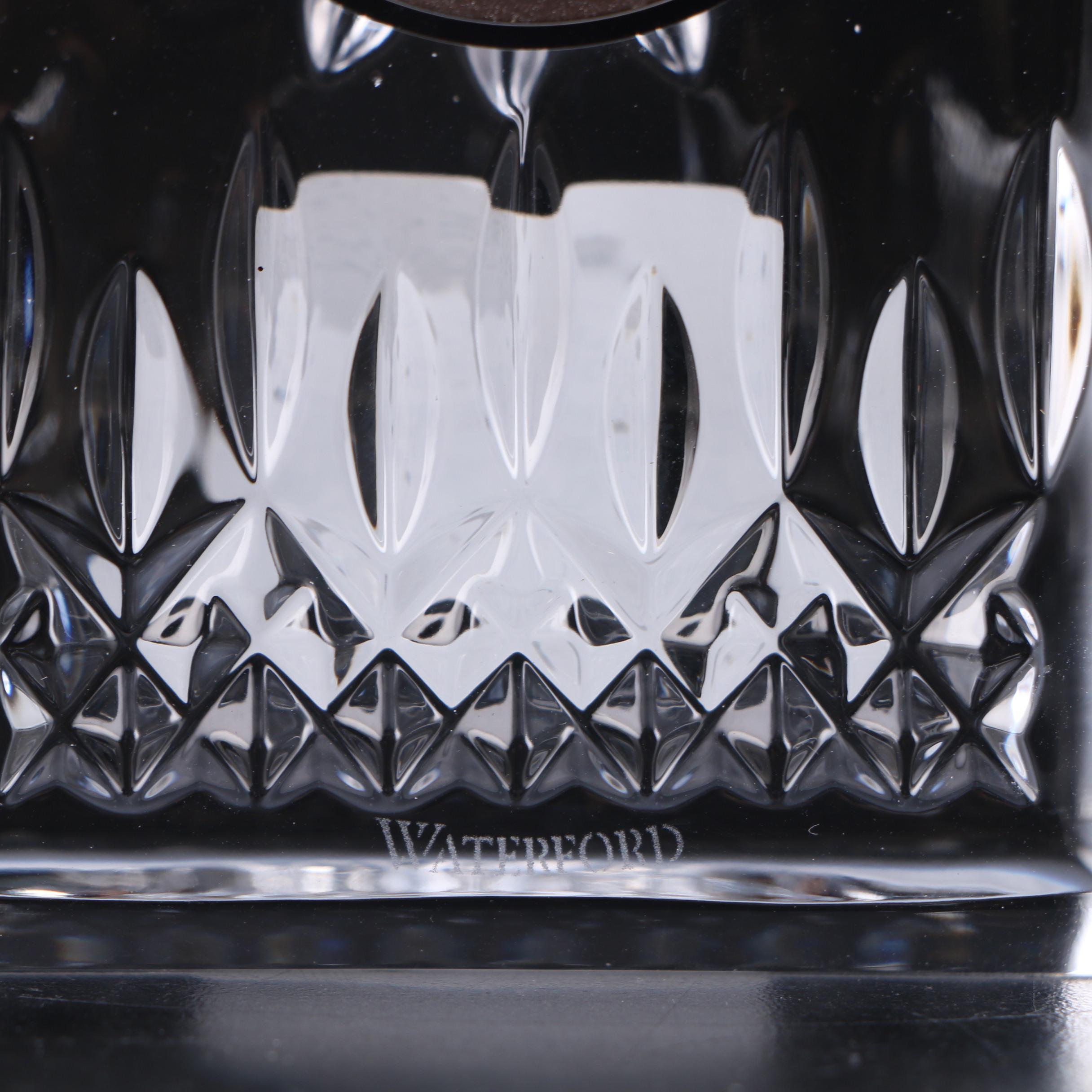 Waterford Crystal "Lismore" Desk Clock with Original Packaging