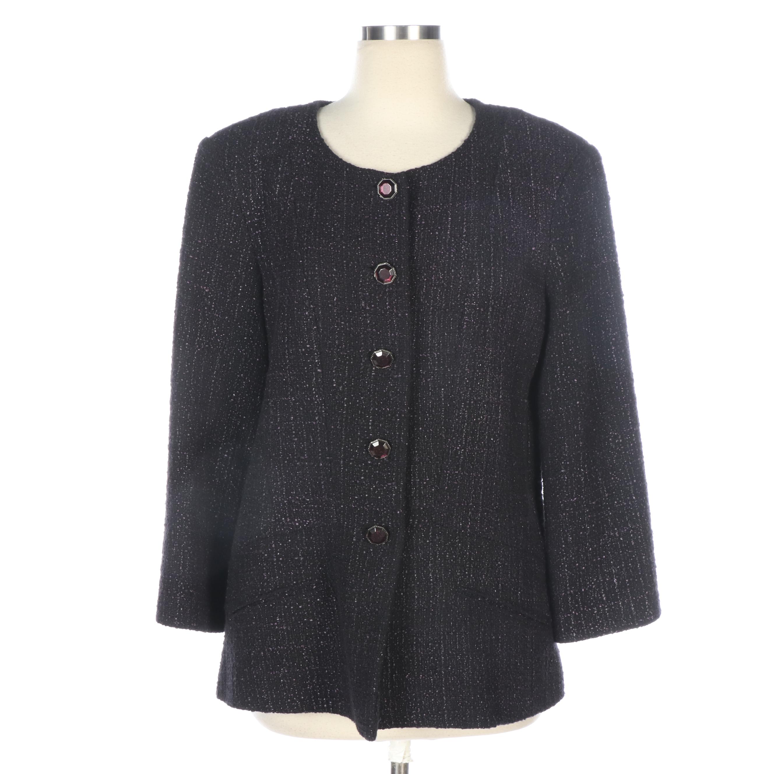 Chanel Purple Fantasy Tweed Jacket