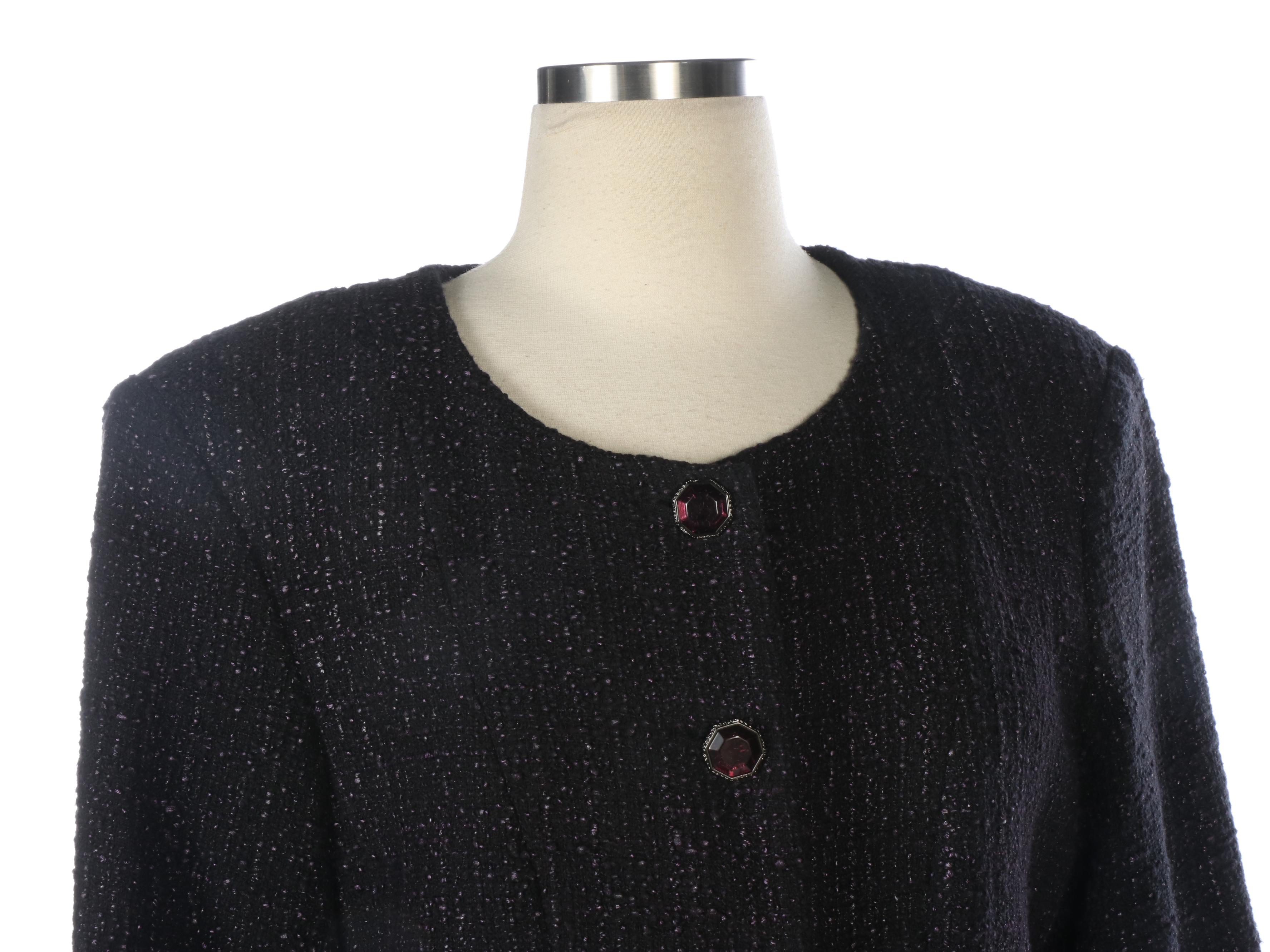 Chanel Purple Fantasy Tweed Jacket