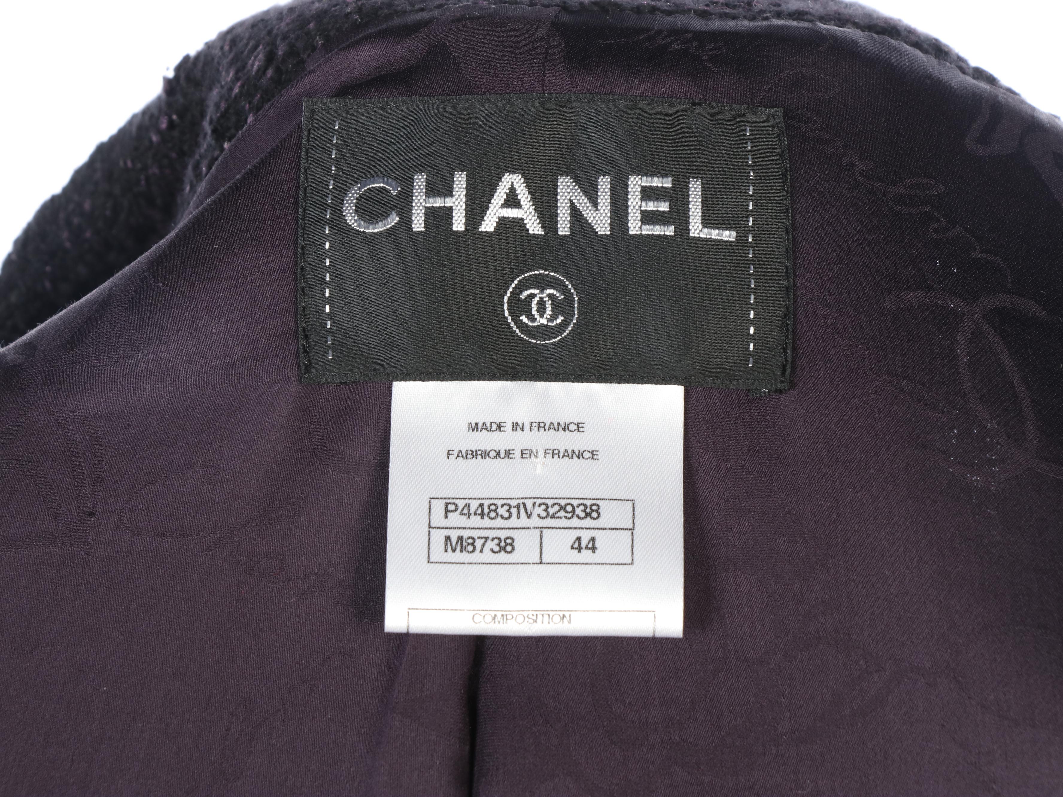 Chanel Purple Fantasy Tweed Jacket