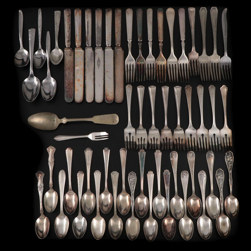 1847 Rogers Bros. with Other Silver Plate and Stainless Steel Flatware