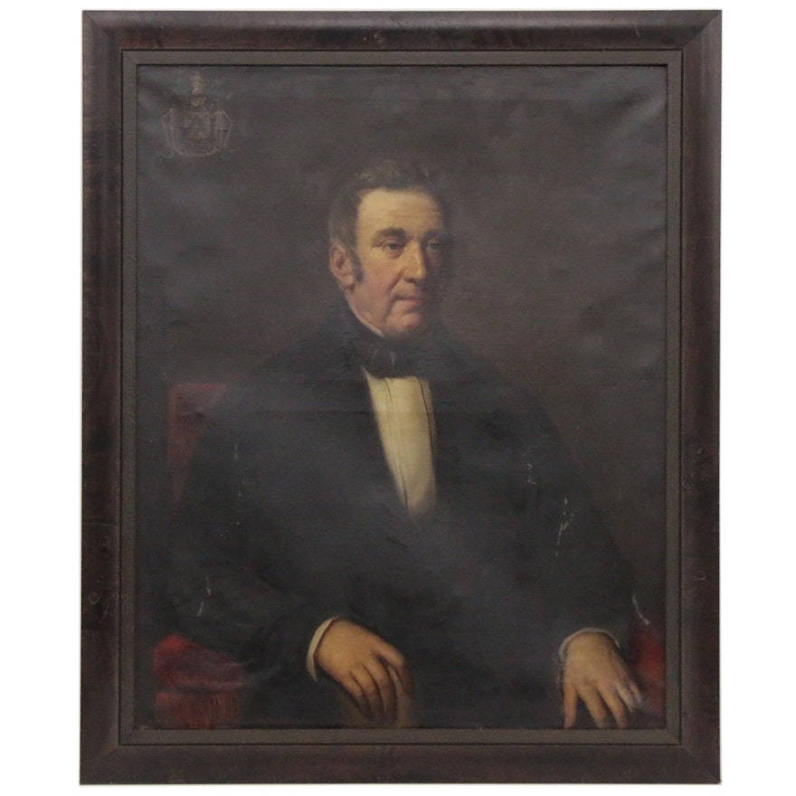 Oil Portrait of a Gentlemen, Late 19th Century