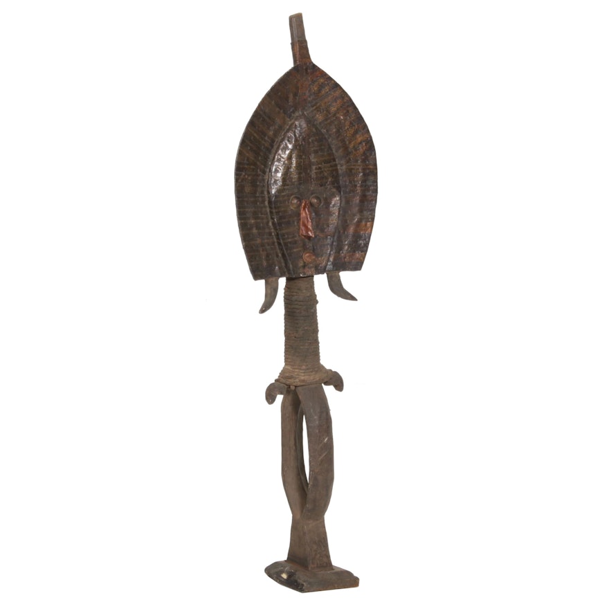 Kota-Mahongwe Reliquary Guardian Figure, Gabon, 20th Century