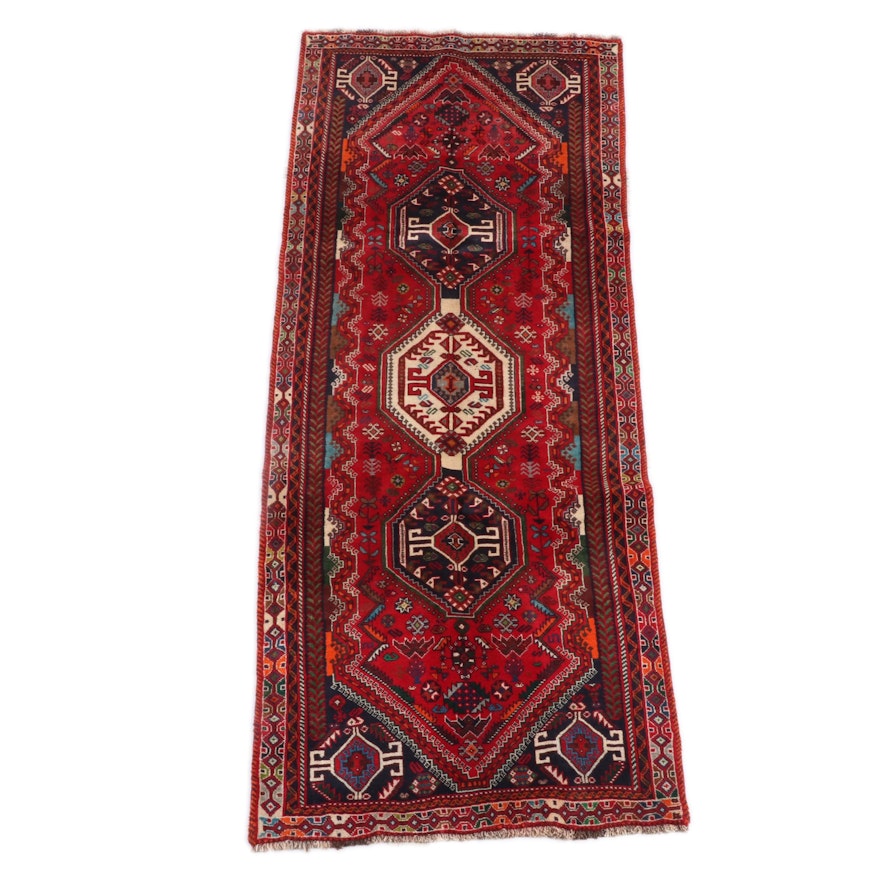 3'6 x 8'10 Hand-Knotted Persian Abadeh Wool Long Rug