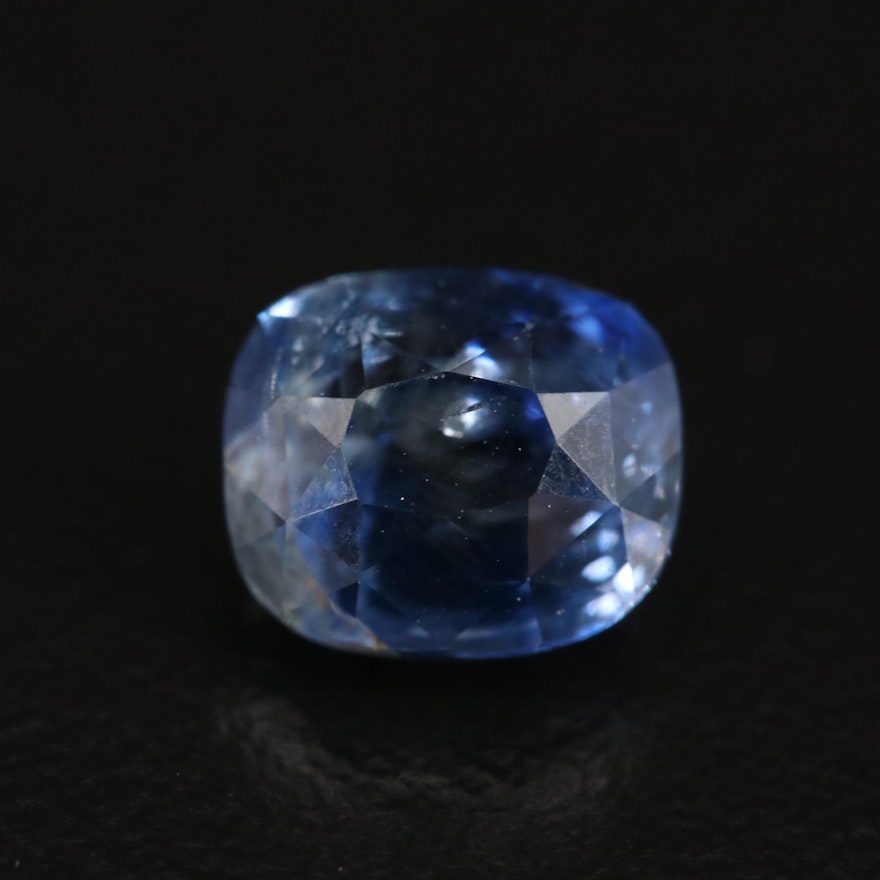 Loose 2.57 CT Unheated Sapphire with GIA Report