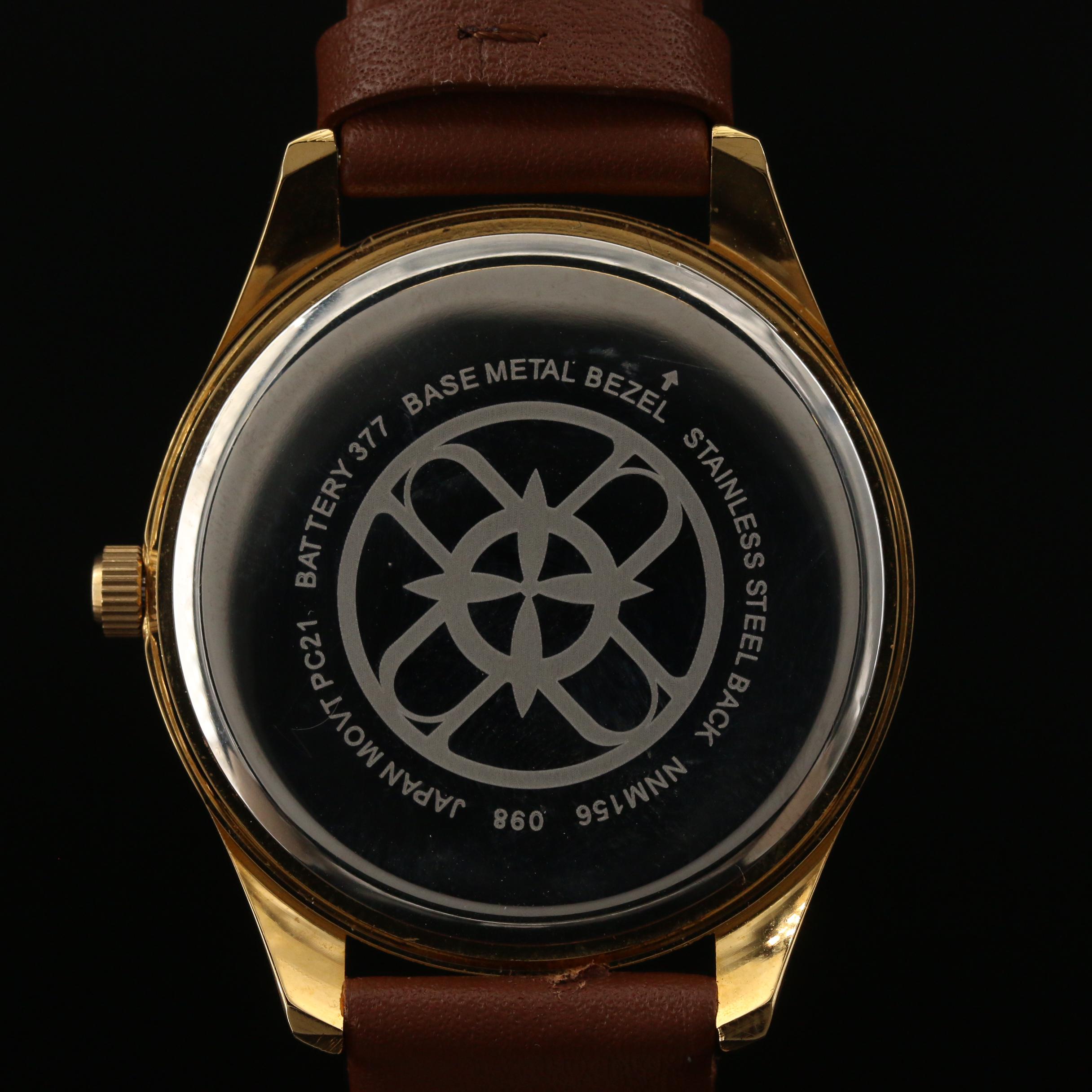 Nicole by Nicole Miller Crystal and Gold Tone Quartz Watch