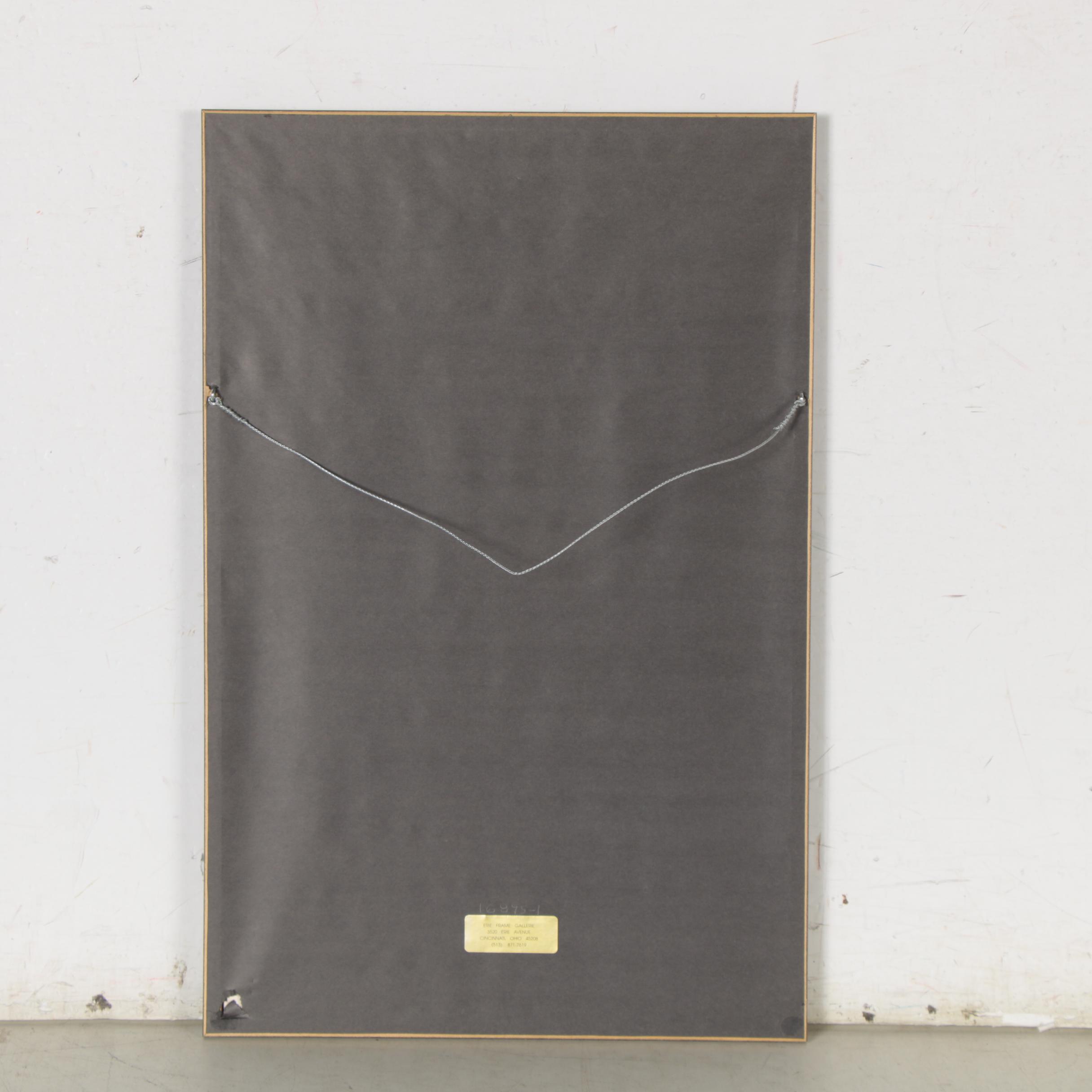 Pastel Drawing of a Female Nude in a Landscape, 20th Century