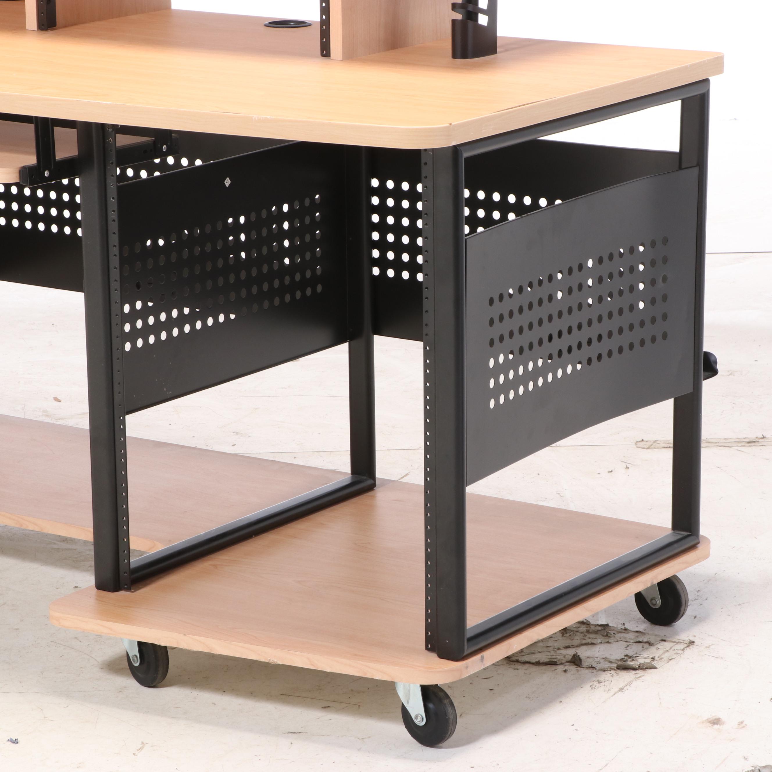 Studio RTA "Producer Station" Steel and Maple Laminate Desk