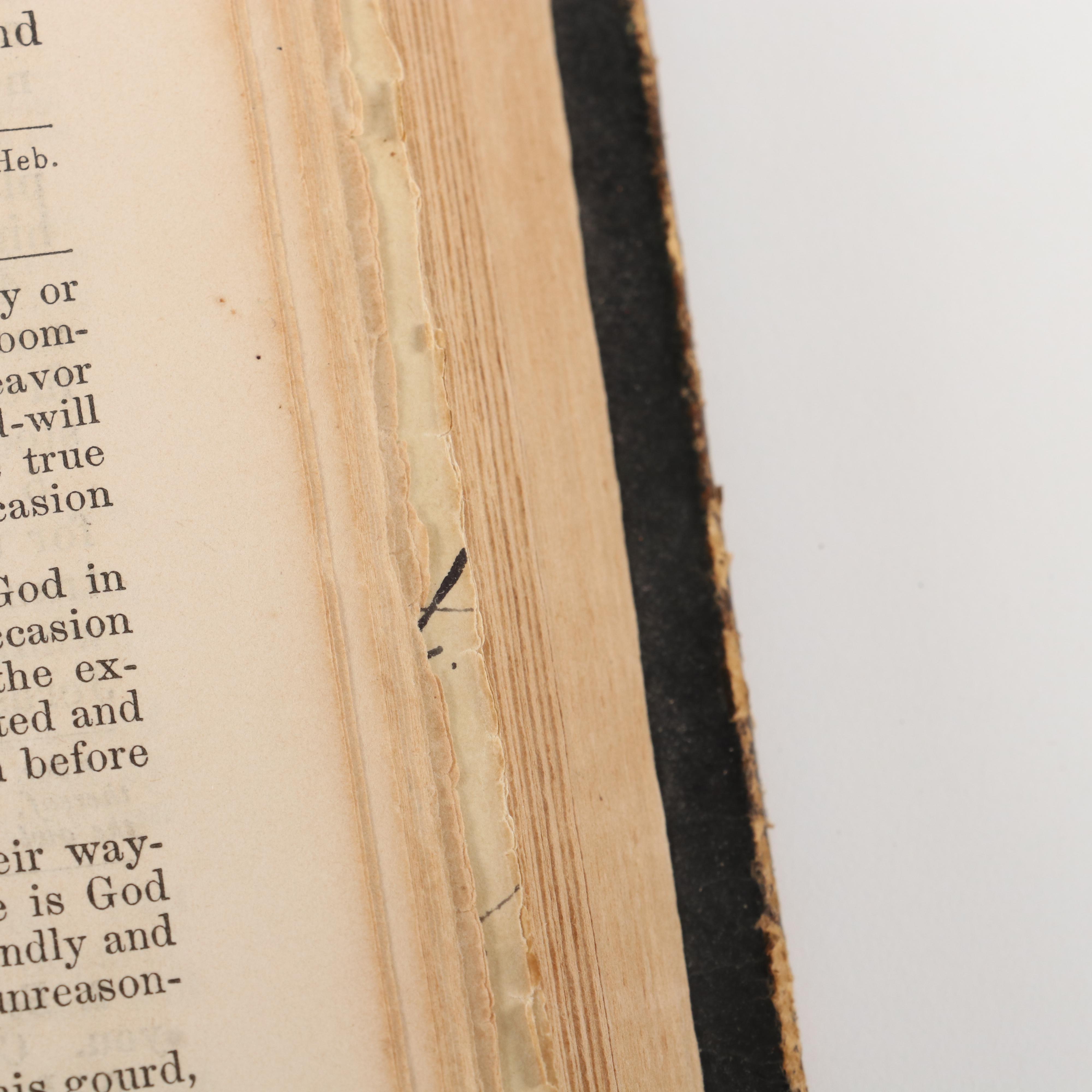 Leather Bound Family Bible and Holy Bible, 1861 and 1877