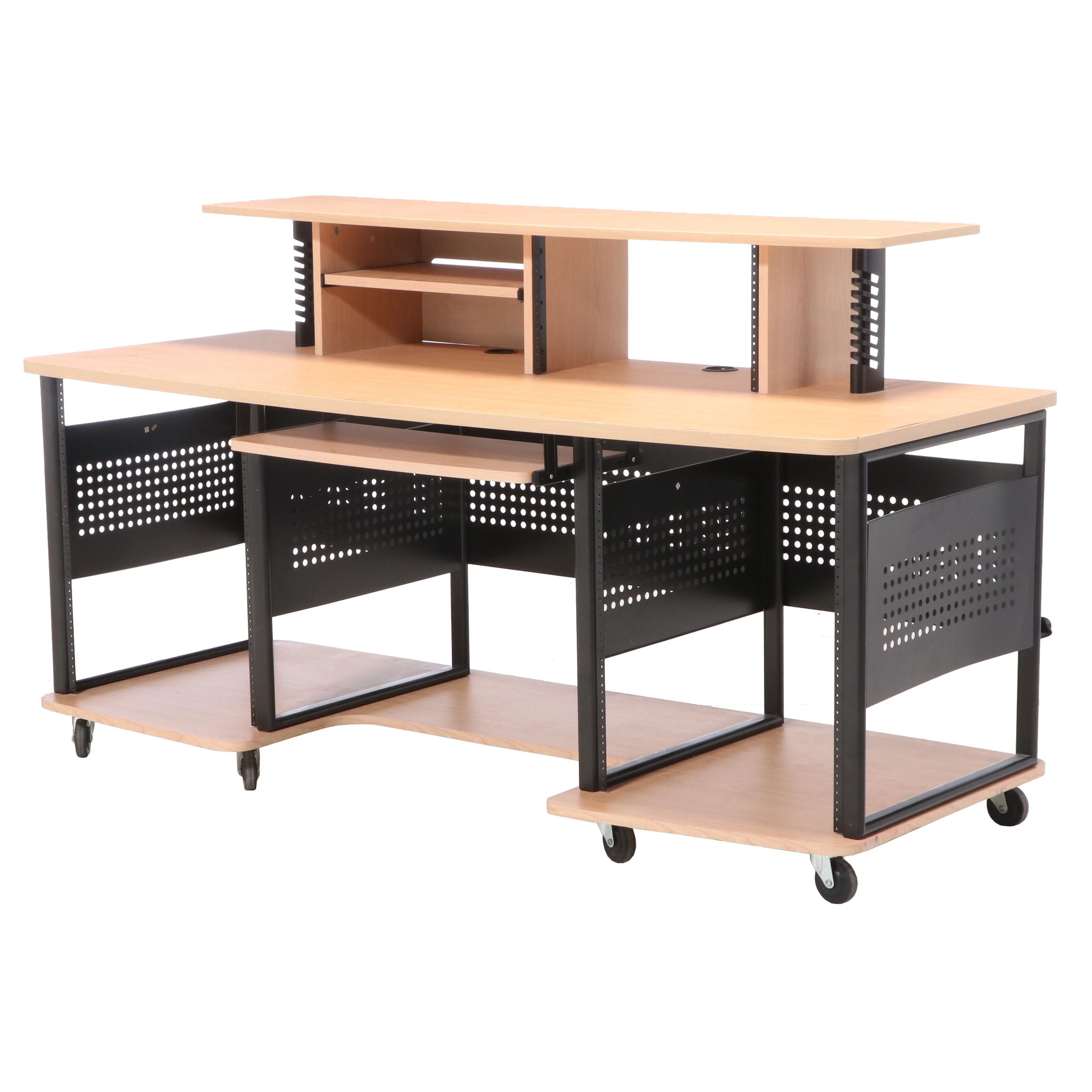 Studio RTA "Producer Station" Steel and Maple Laminate Desk