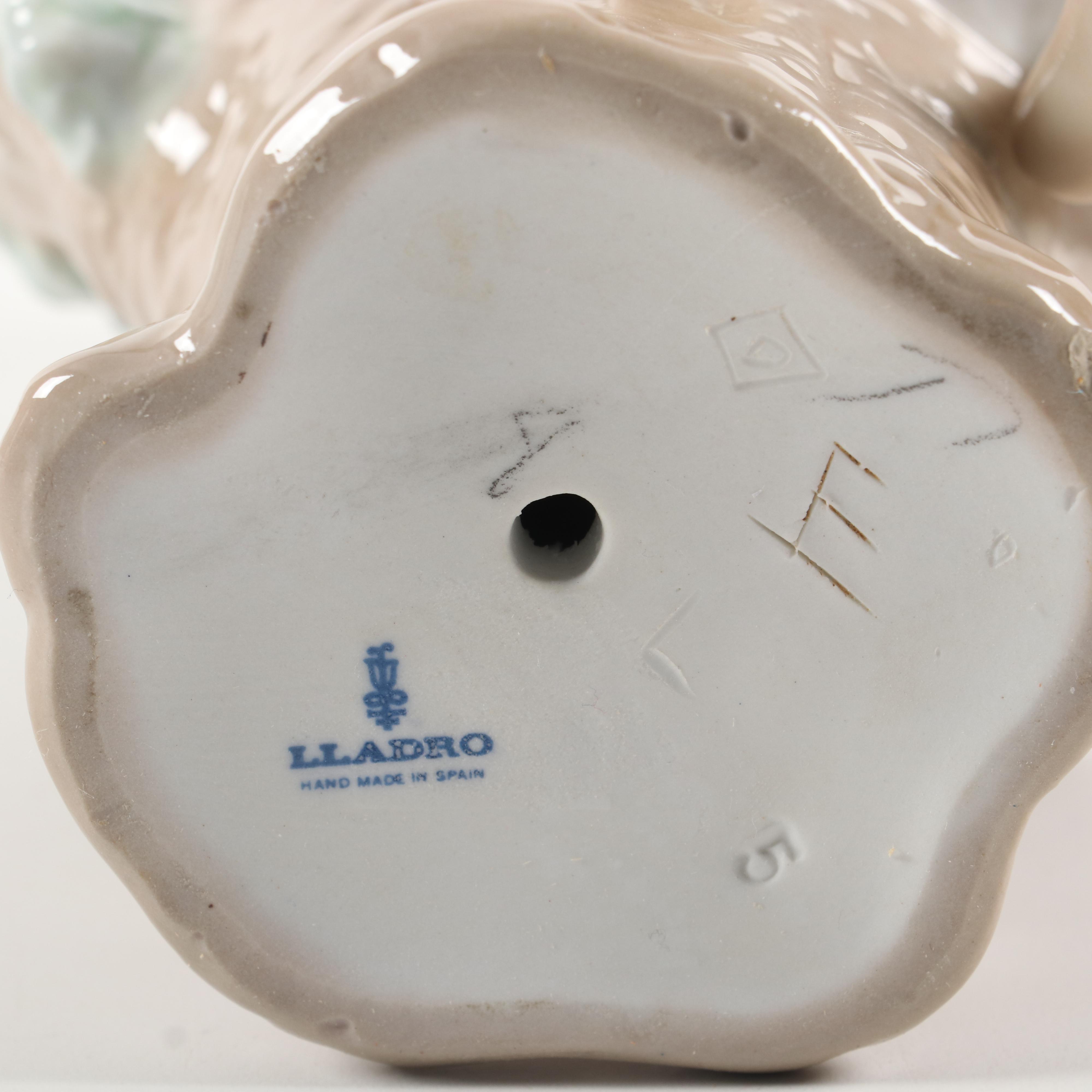 Lladró "Thinker Little Boy" Porcelain Figurine Designed by José Roig