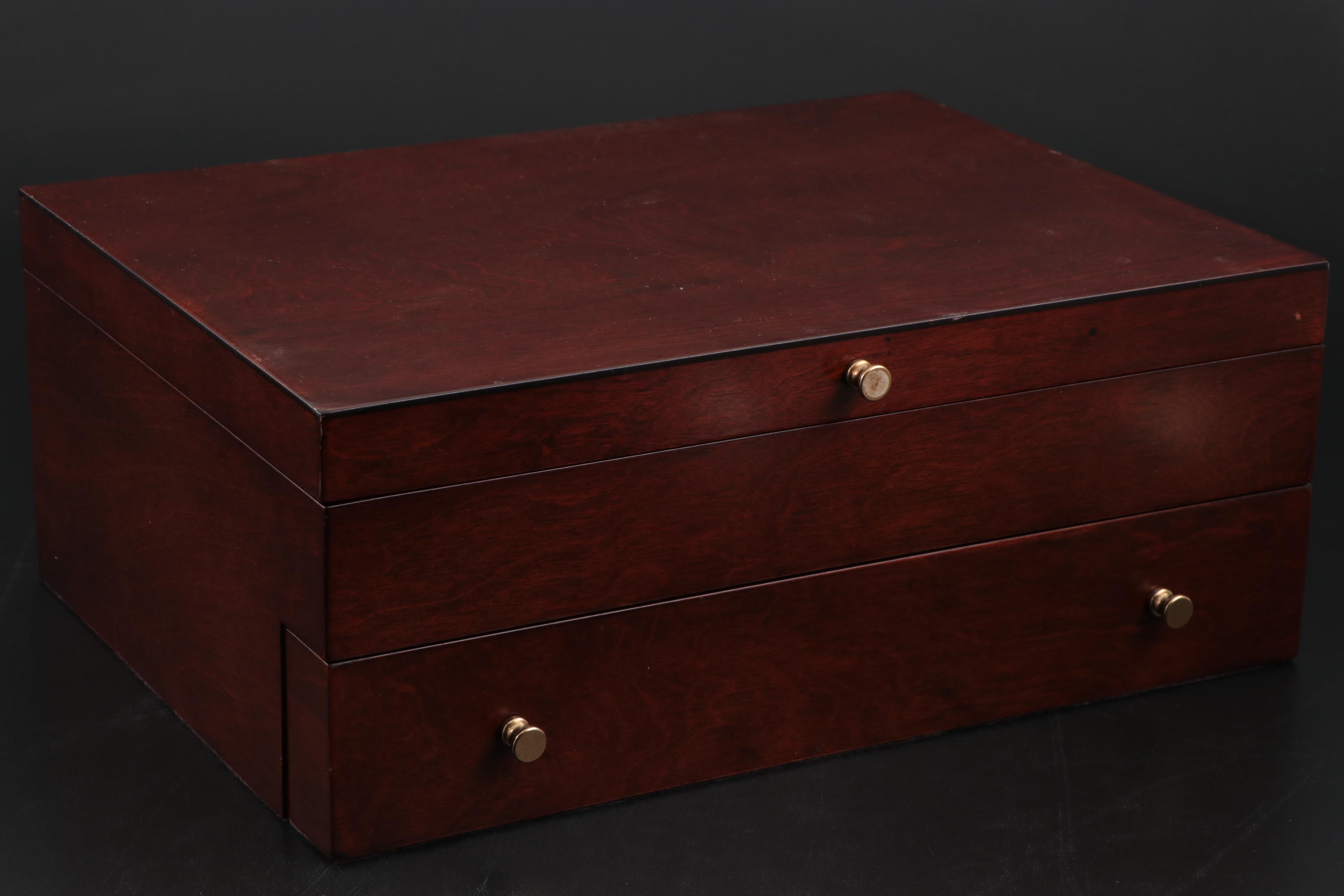 Lenox "Eternal Gold" 18/8 Stainless Steel Flatware, Serving Utensils and Chest