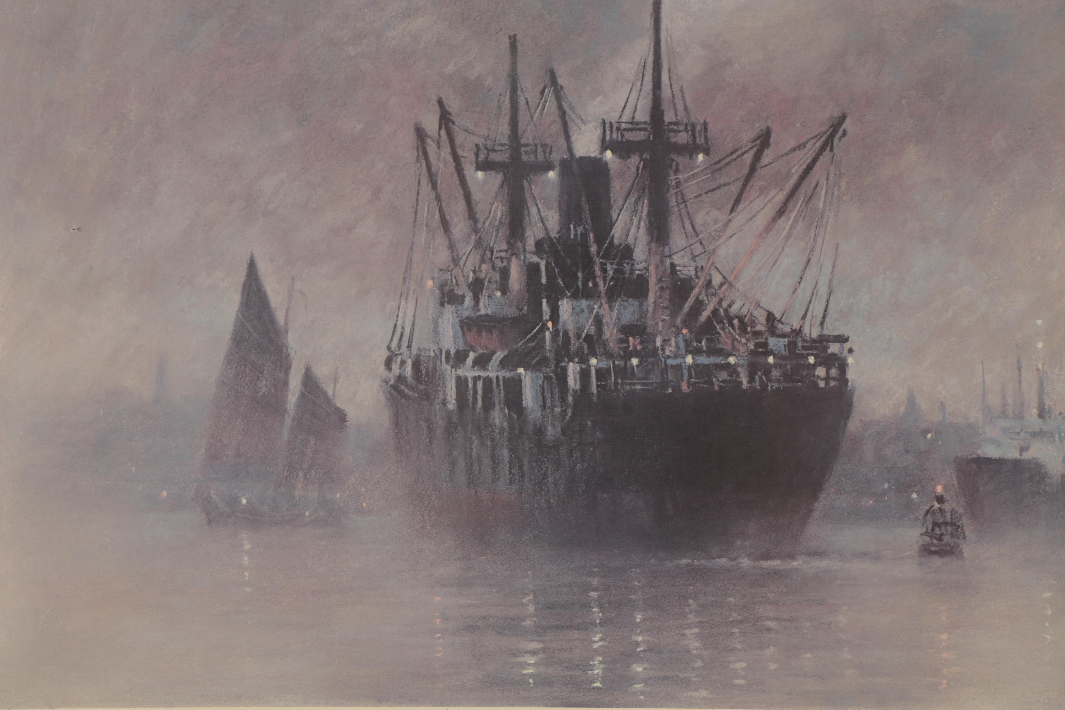 John Kelly Offset Lithograph "Nocturne," Late 20th Century