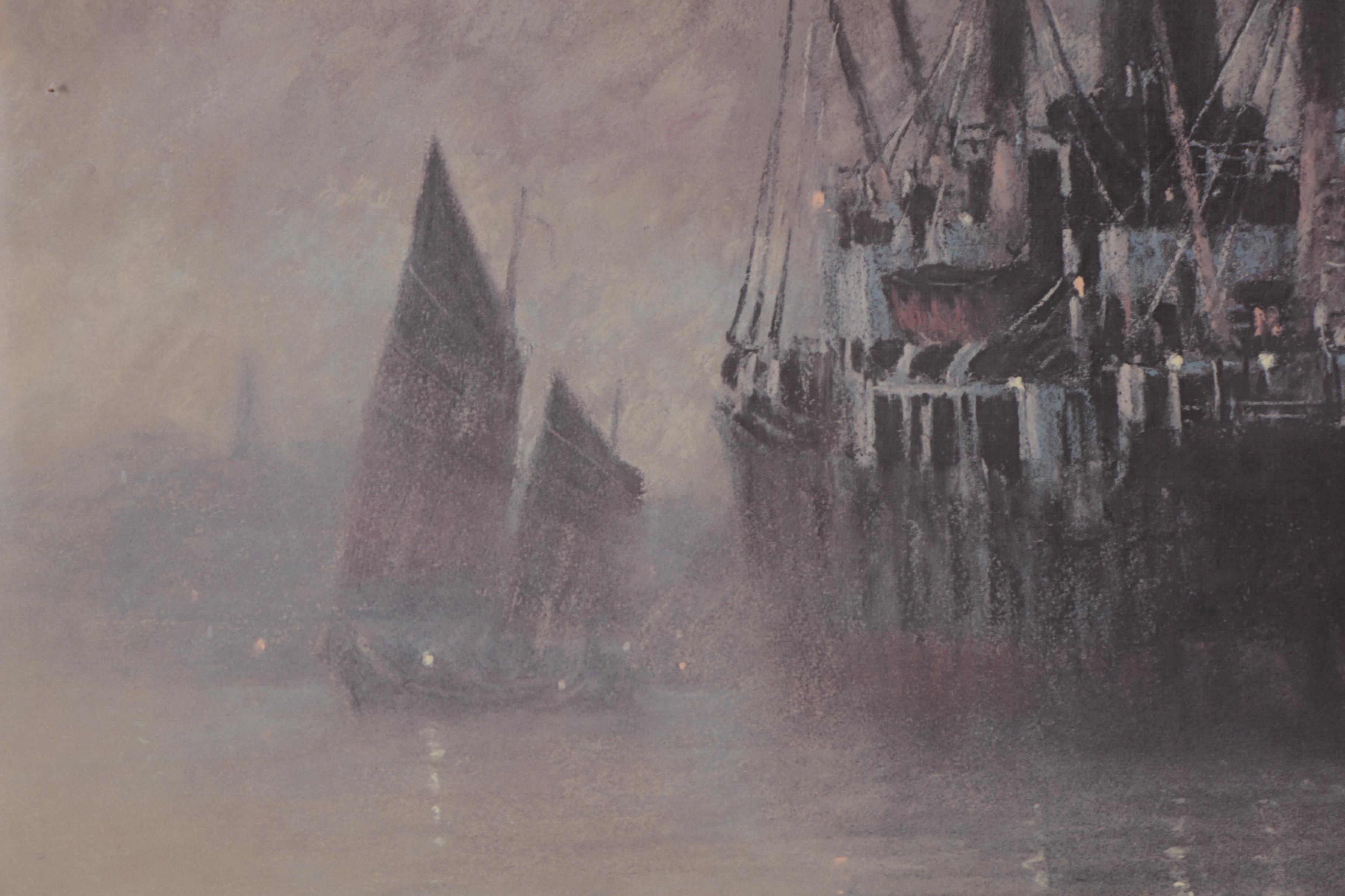 John Kelly Offset Lithograph "Nocturne," Late 20th Century