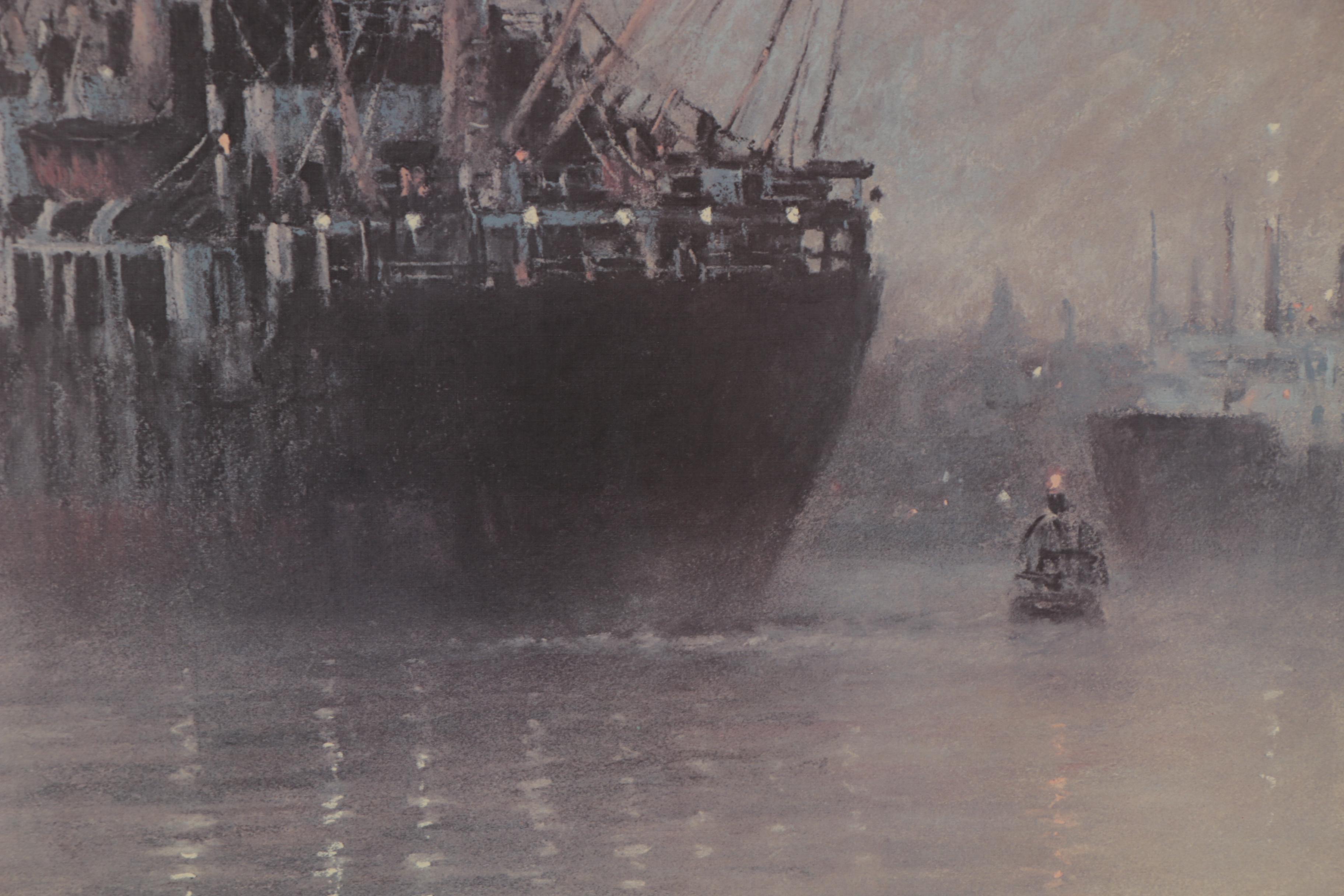 John Kelly Offset Lithograph "Nocturne," Late 20th Century