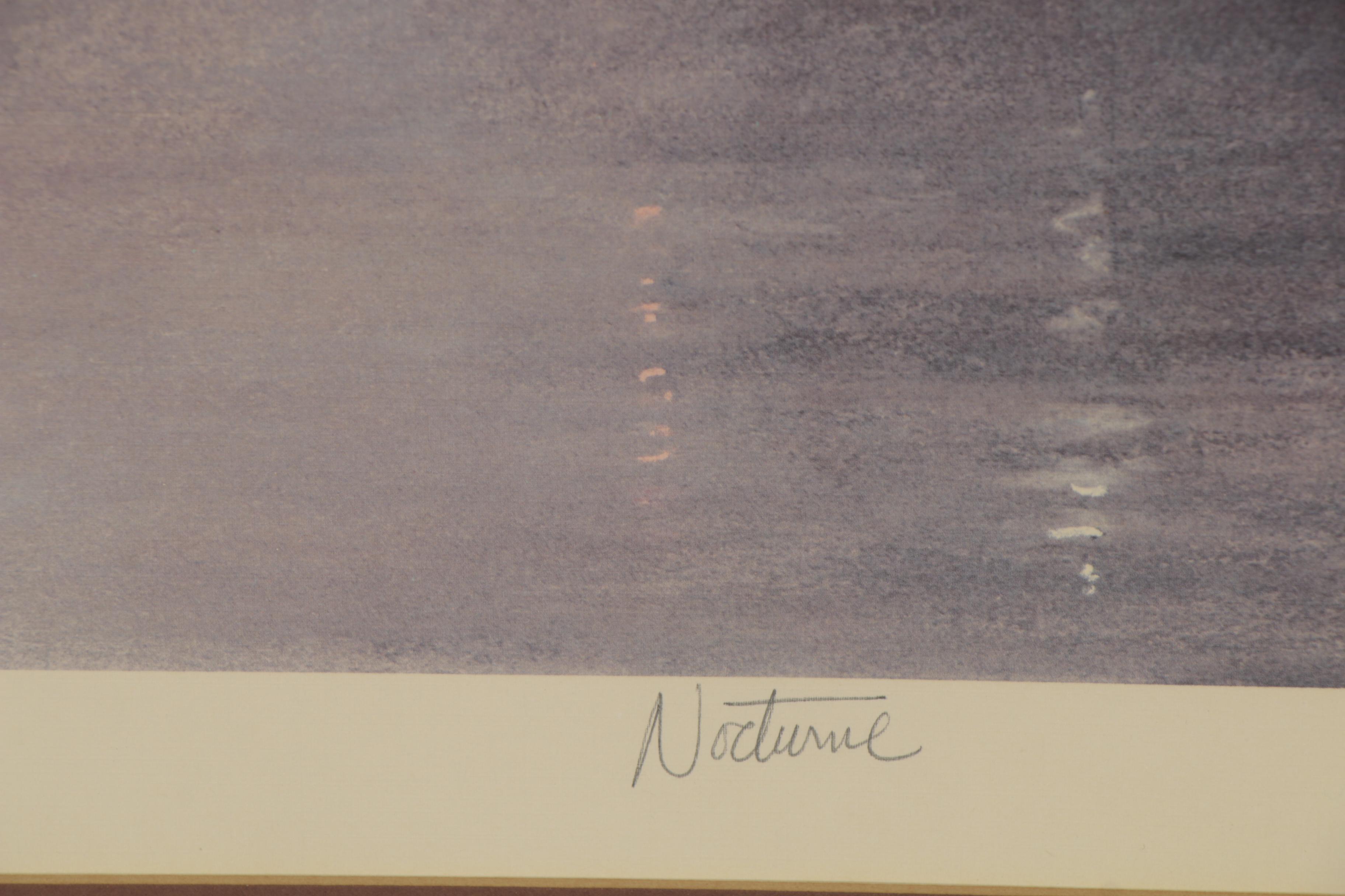 John Kelly Offset Lithograph "Nocturne," Late 20th Century