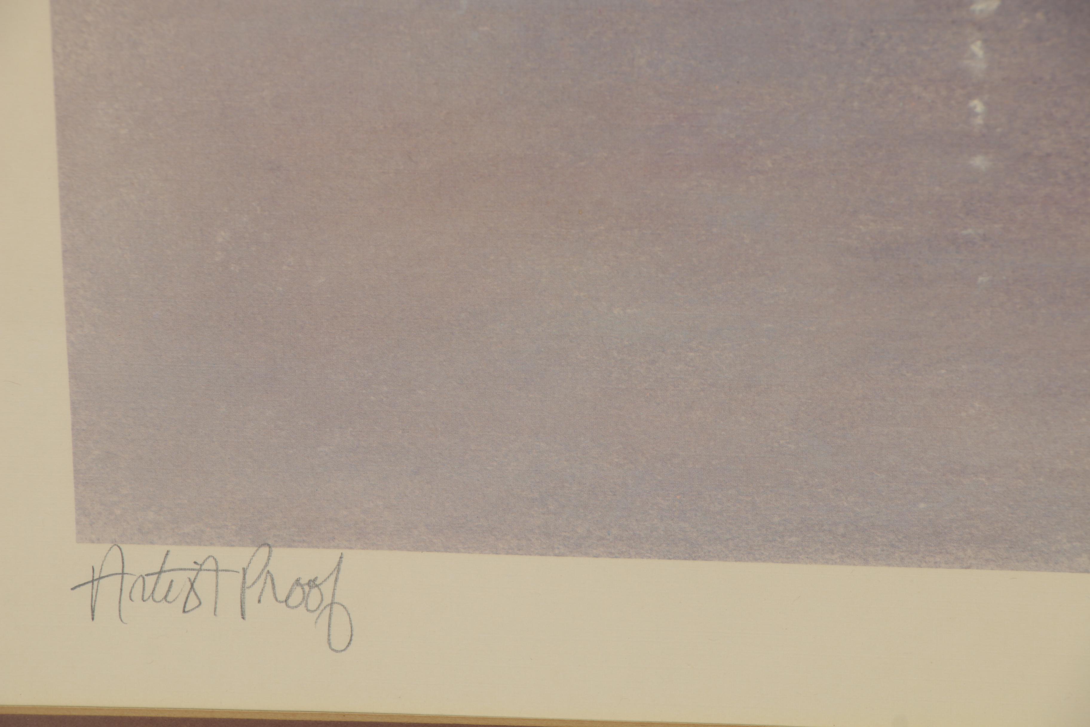 John Kelly Offset Lithograph "Nocturne," Late 20th Century