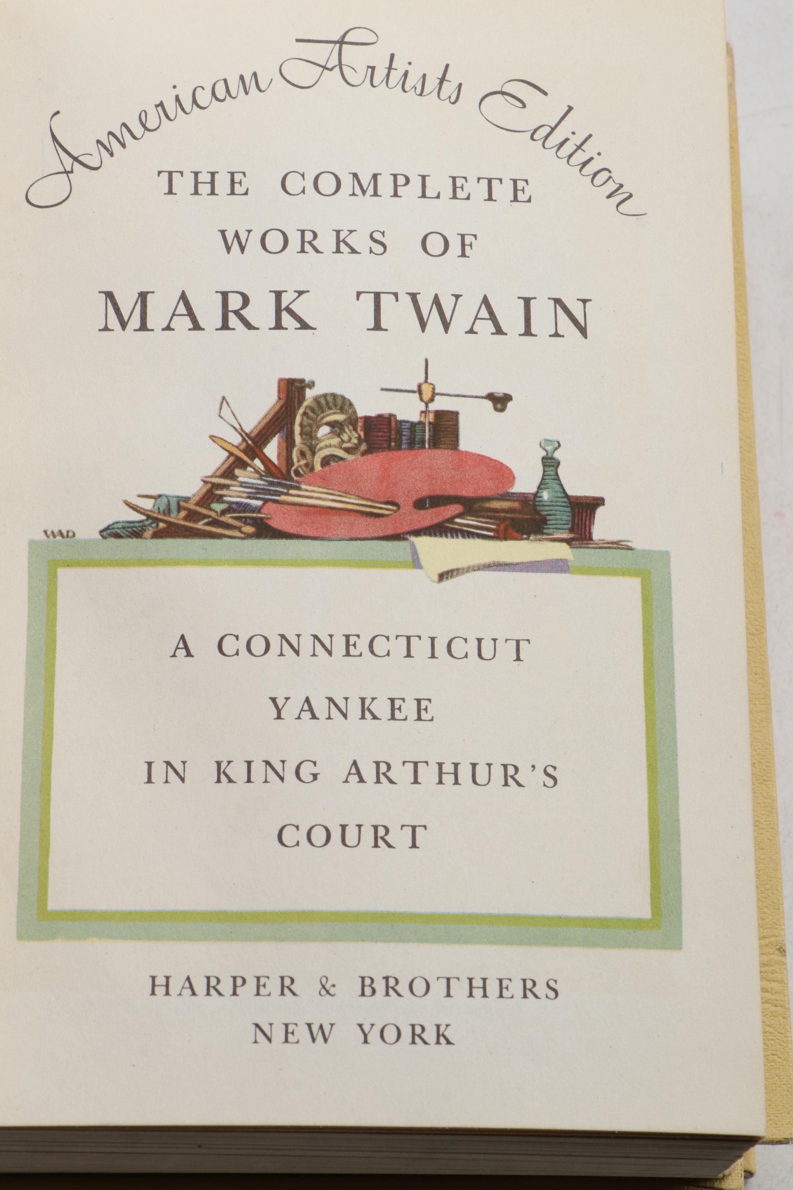 "Complete Works of Mark Twain" American Artists Edition Twenty-Four Volume Set