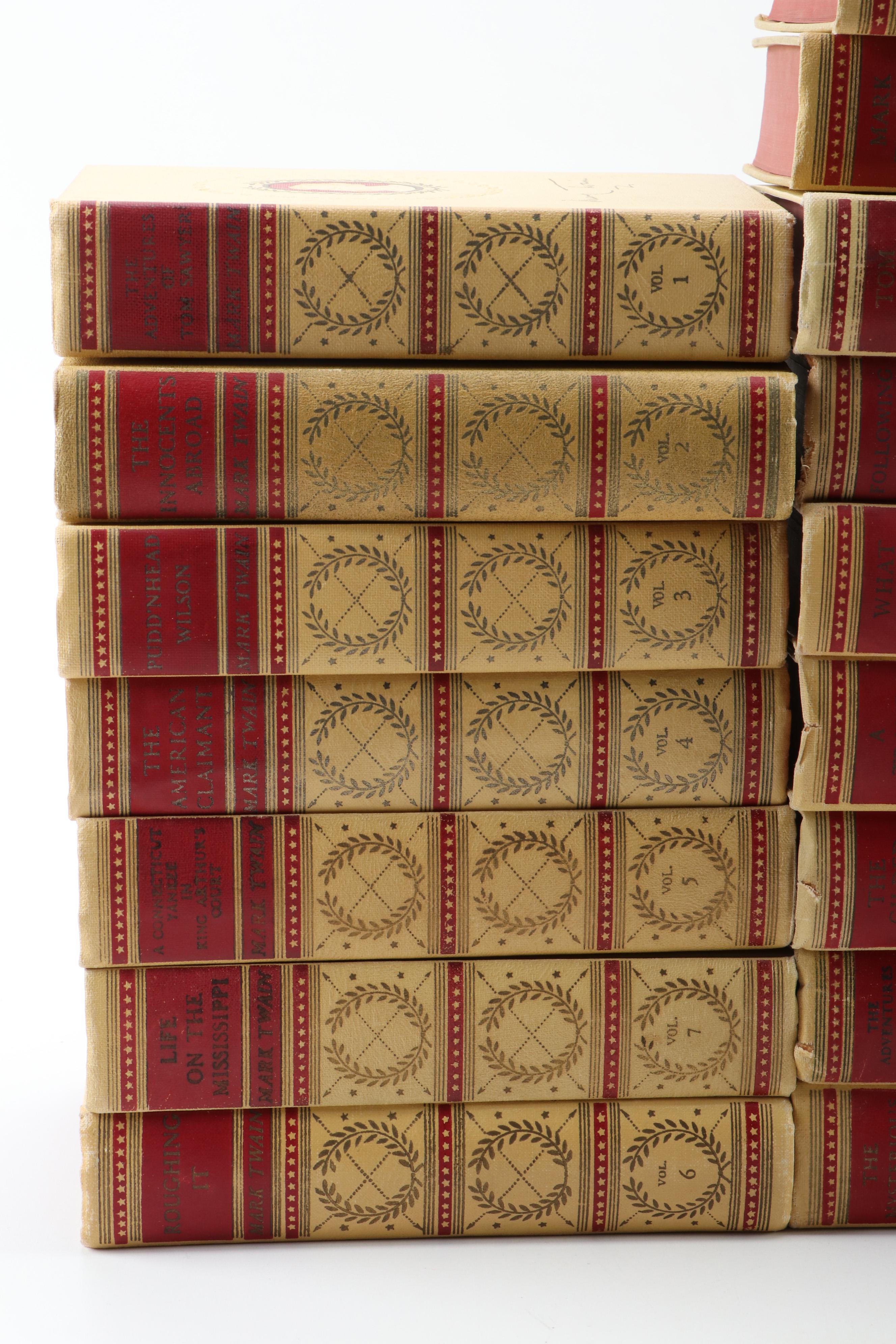 "Complete Works of Mark Twain" American Artists Edition Twenty-Four Volume Set
