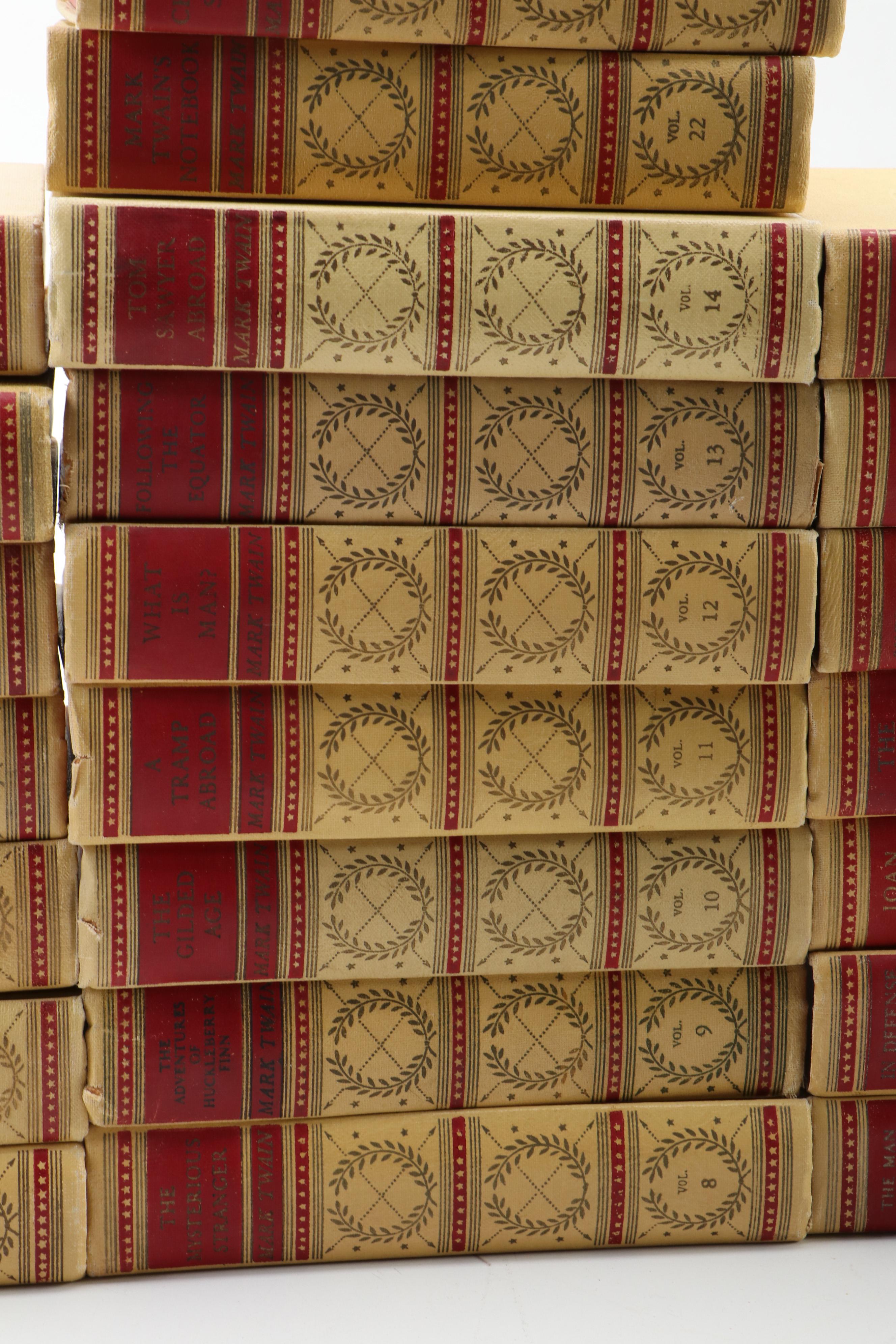 "Complete Works of Mark Twain" American Artists Edition Twenty-Four Volume Set