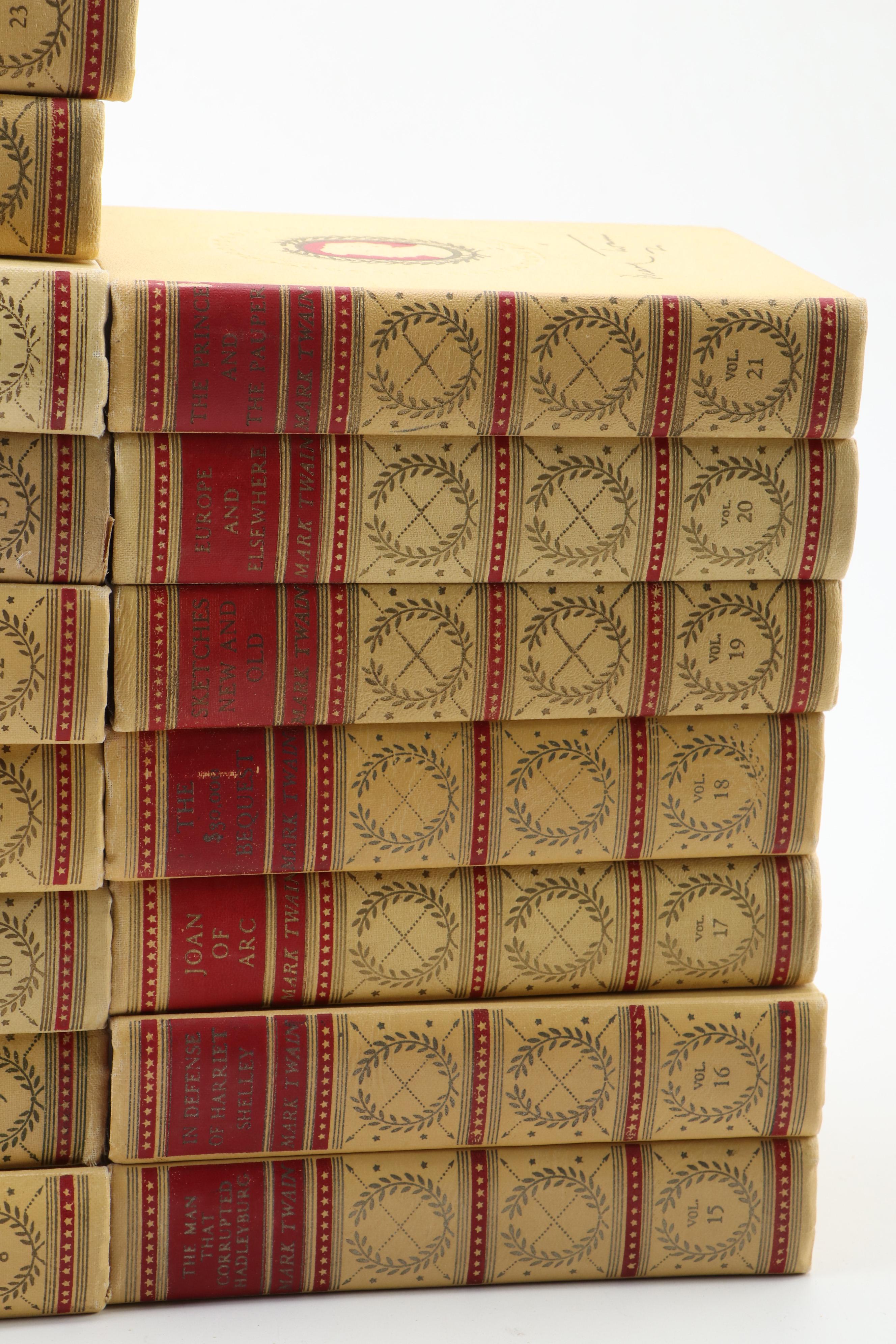 "Complete Works of Mark Twain" American Artists Edition Twenty-Four Volume Set