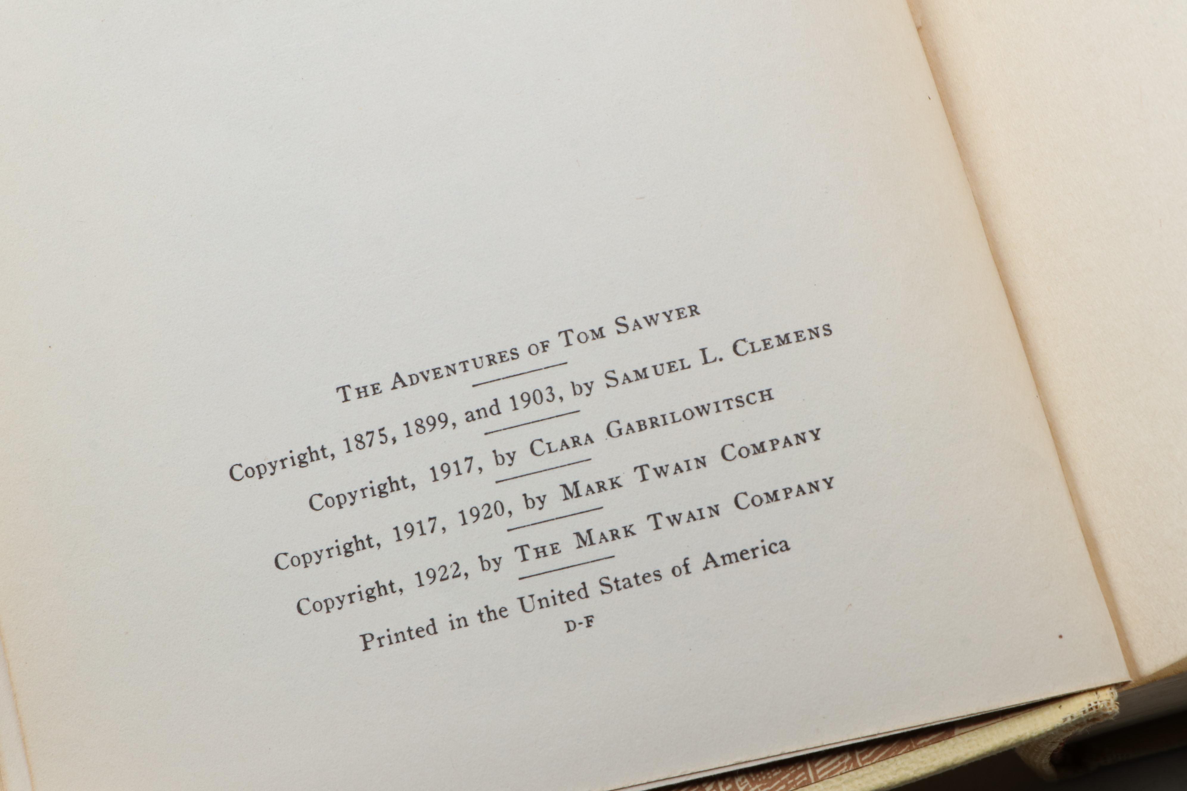 "Complete Works of Mark Twain" American Artists Edition Twenty-Four Volume Set