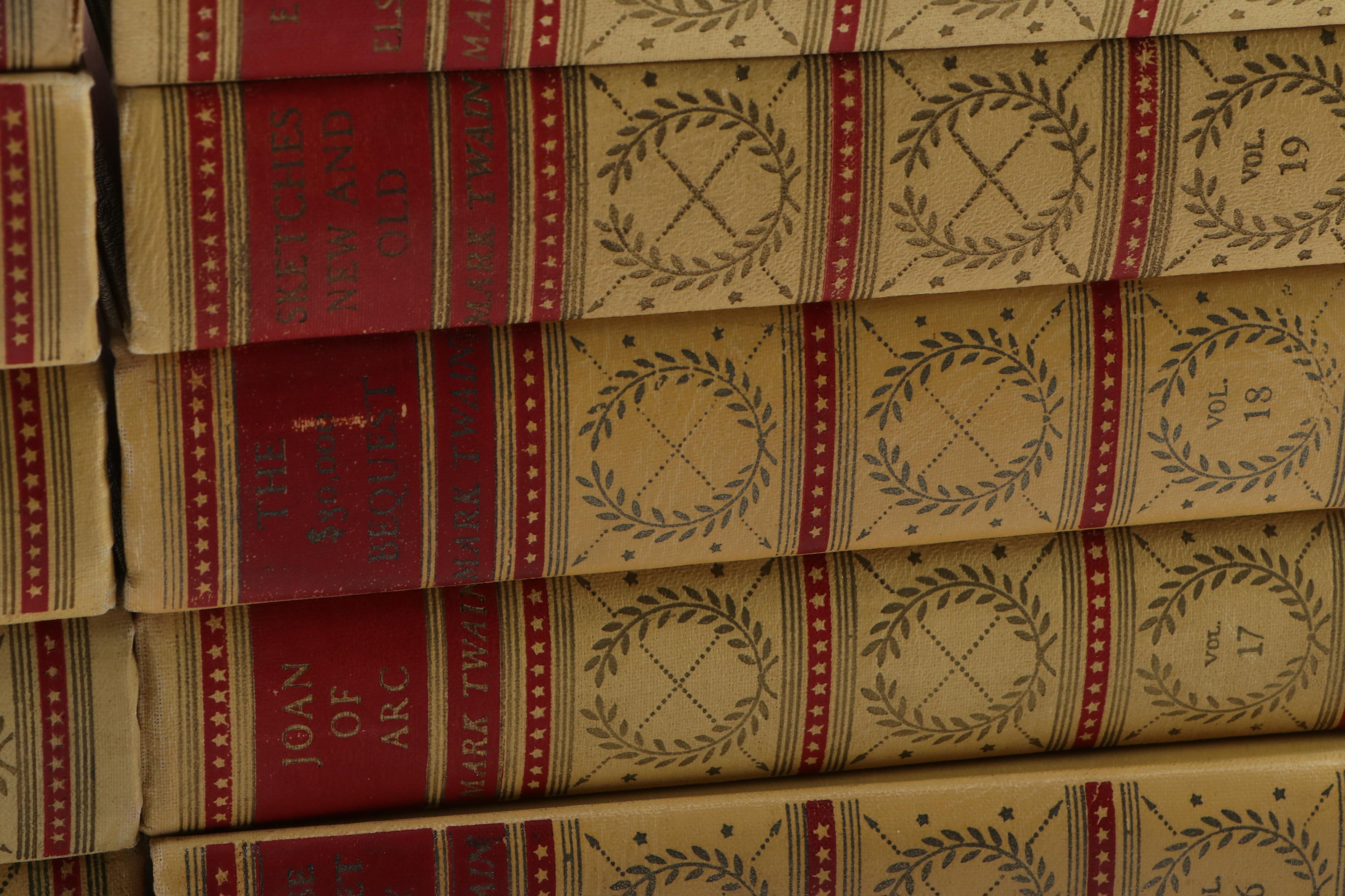 "Complete Works of Mark Twain" American Artists Edition Twenty-Four Volume Set