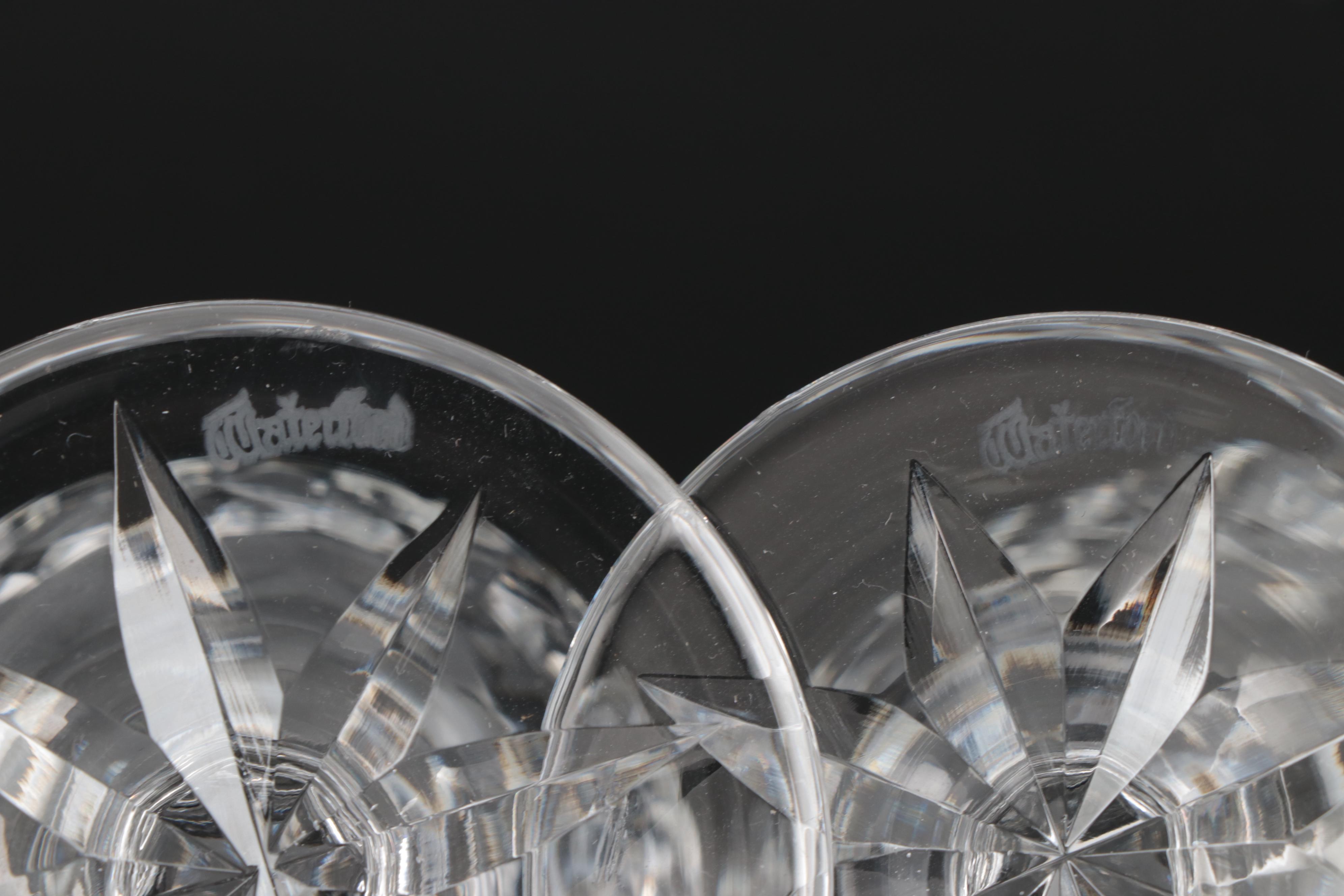 Waterford "Lismore" Crystal Brandy Glasses, Set of Eight