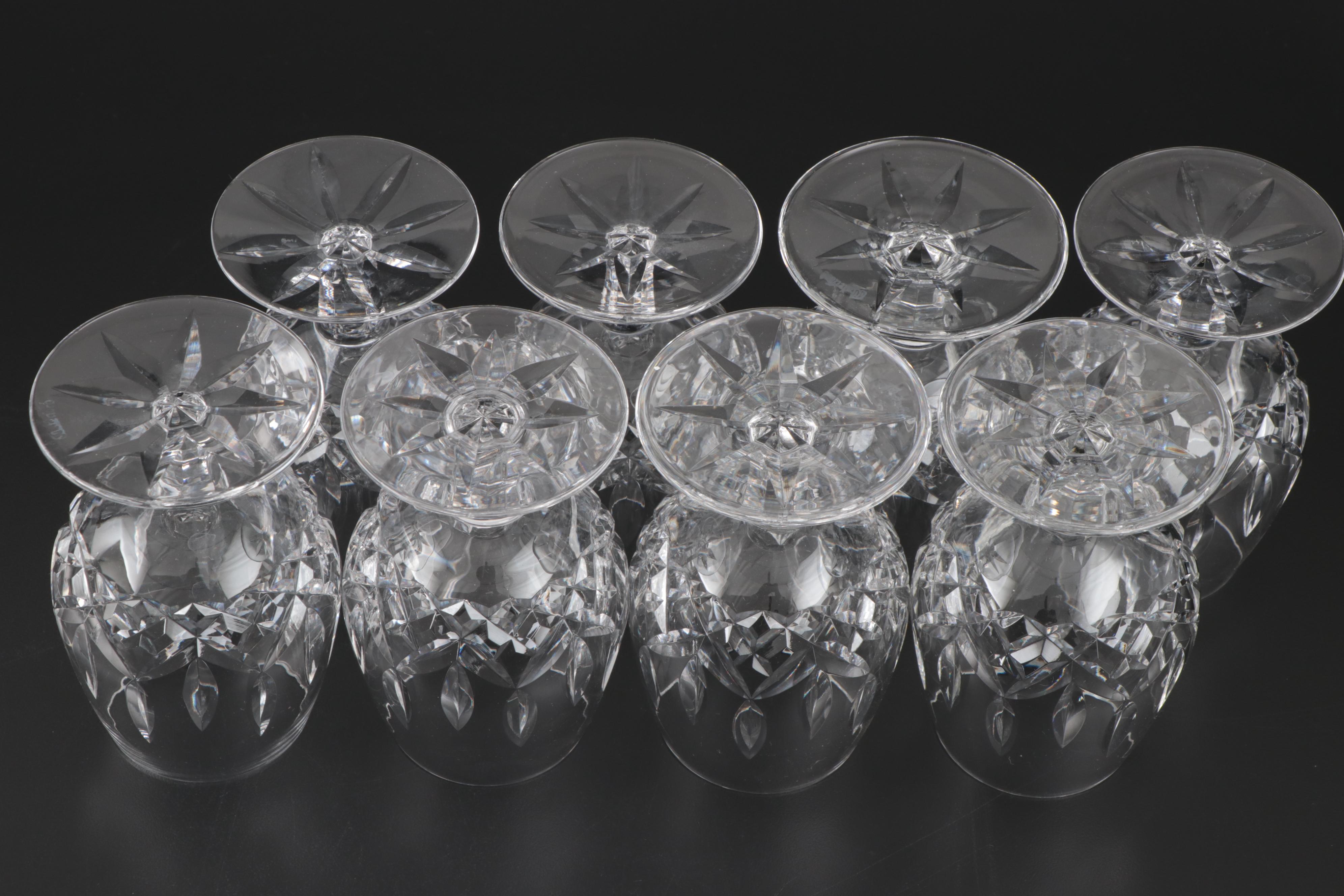 Waterford "Lismore" Crystal Brandy Glasses, Set of Eight