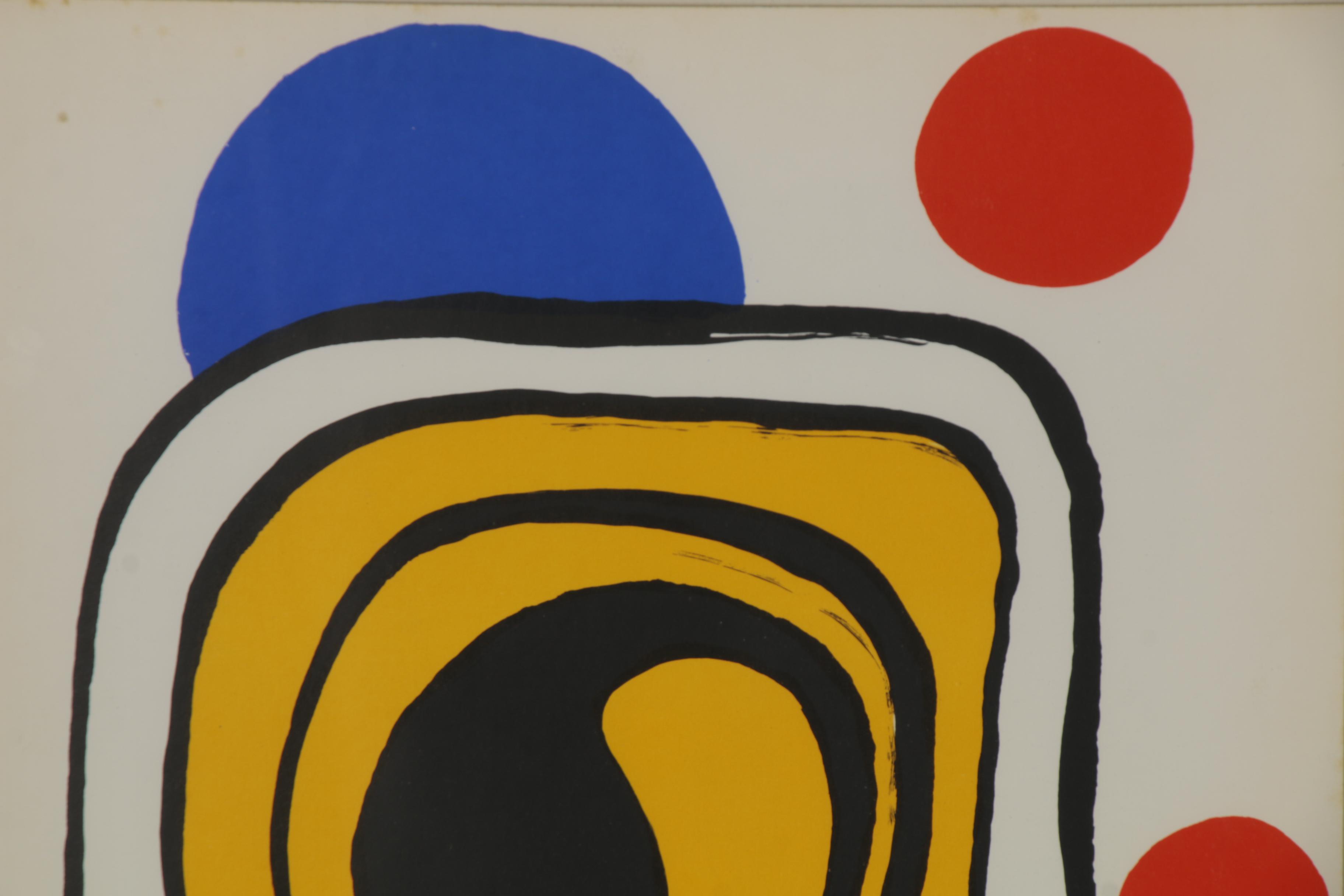 Alexander Calder Color Lithograph for "Derrière le Miroir," 1971
