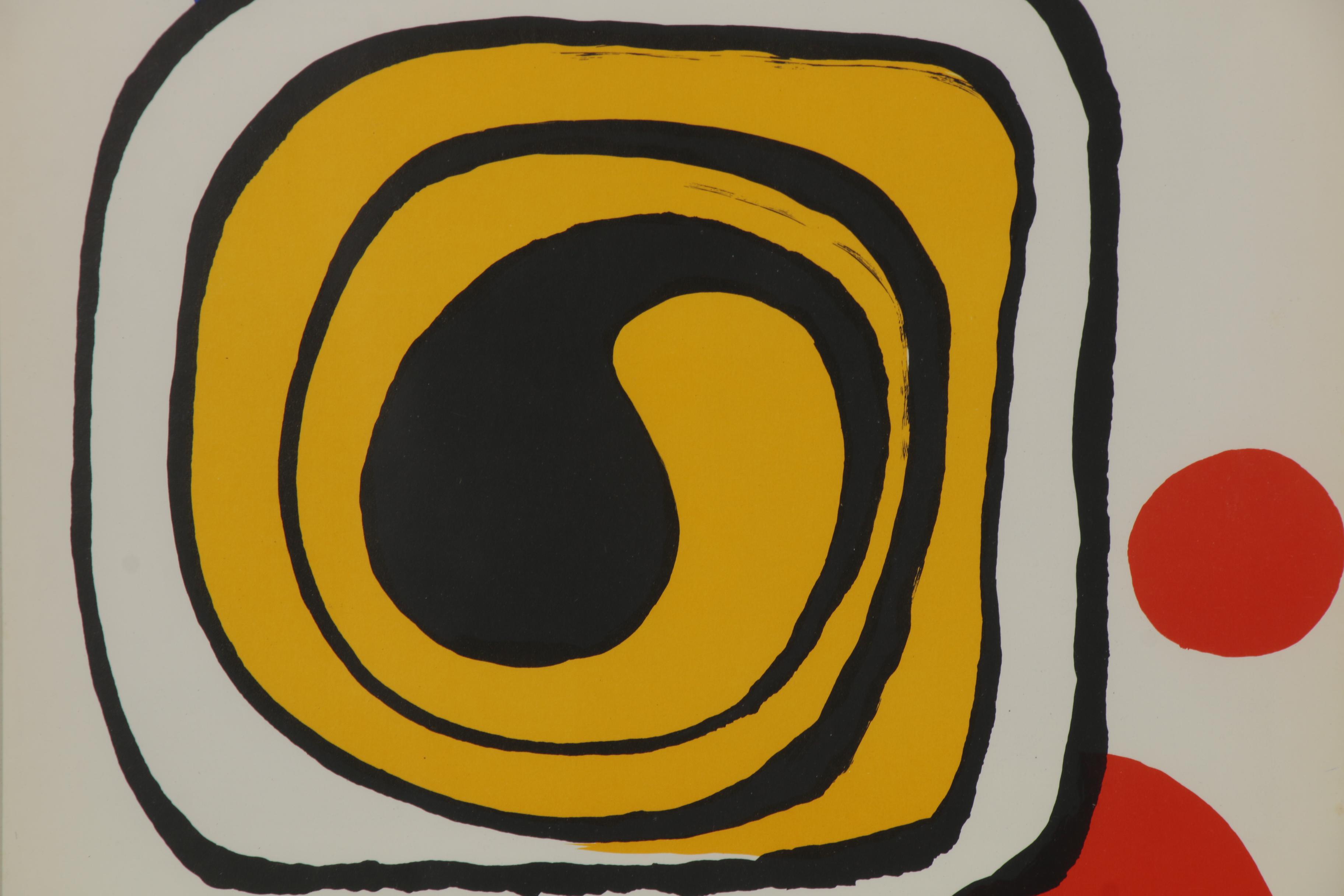Alexander Calder Color Lithograph for "Derrière le Miroir," 1971