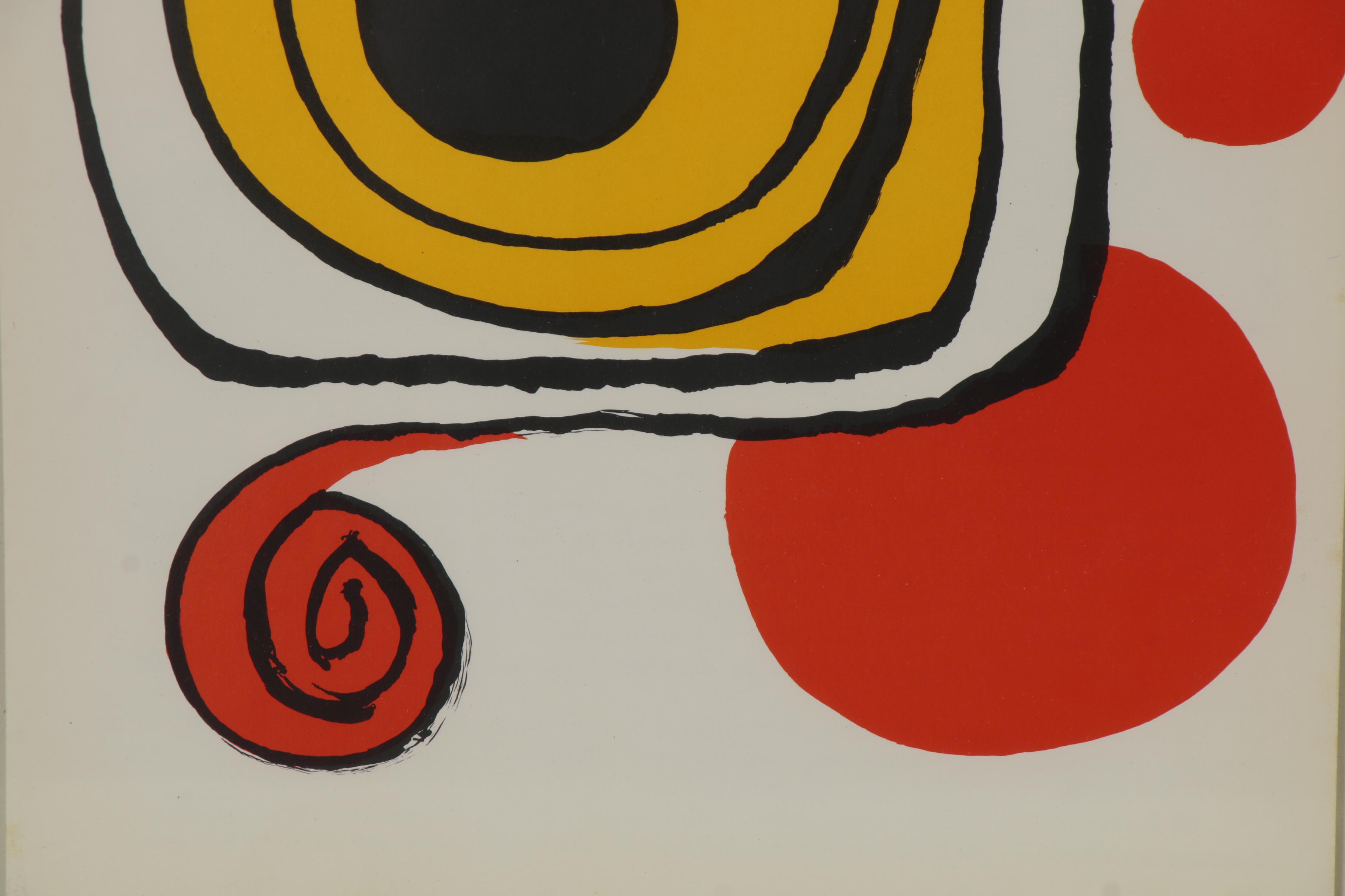 Alexander Calder Color Lithograph for "Derrière le Miroir," 1971