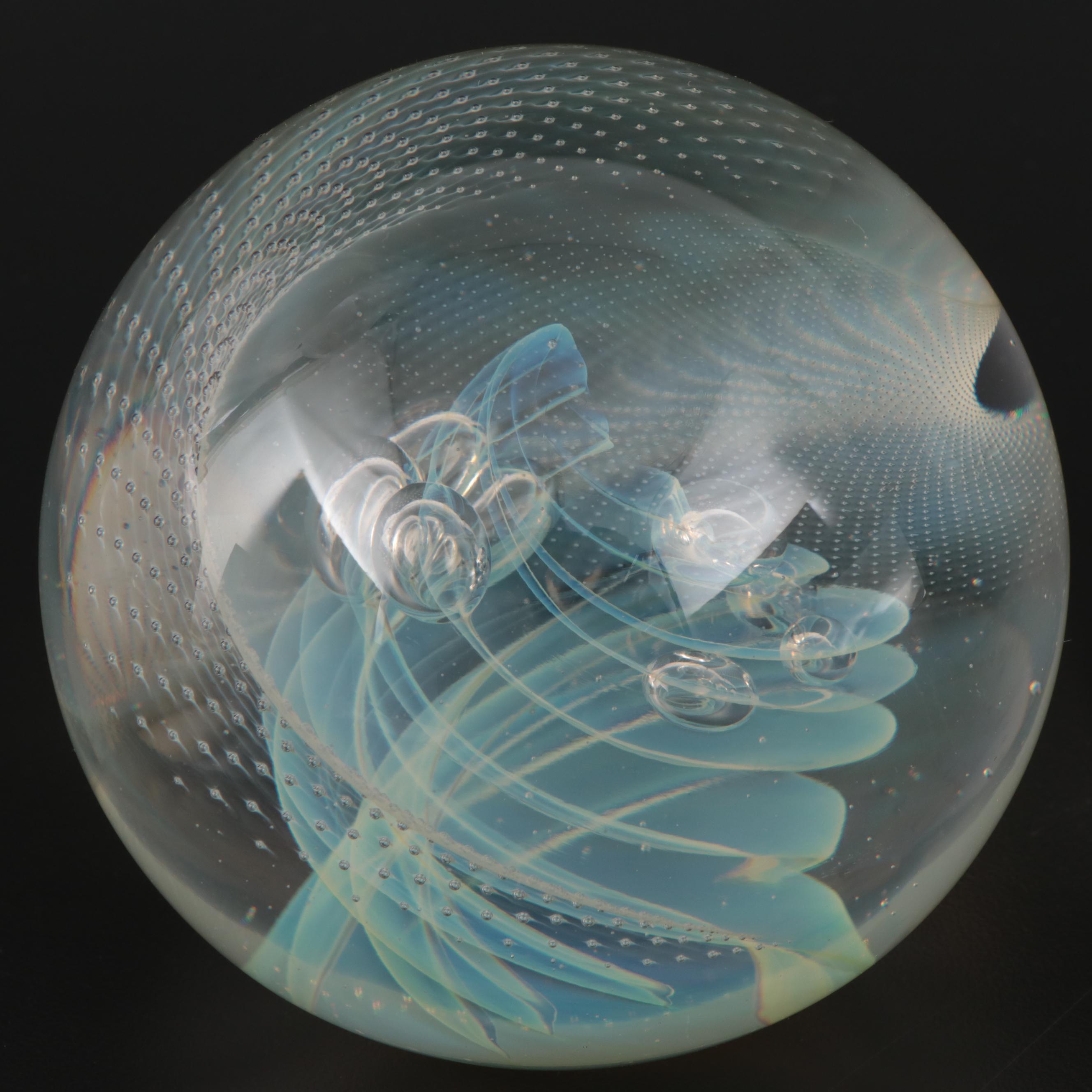 Harry Boyer Art Glass Paperweight, 2006