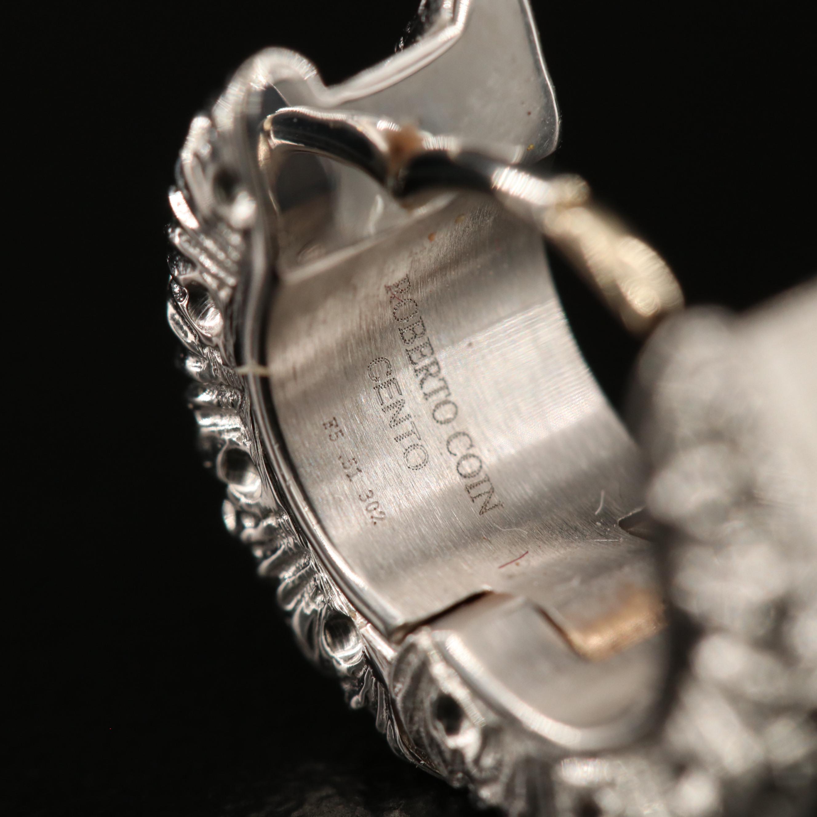 Roberto Coin "Cento" 18K Diamond and Ruby Huggie Earrings