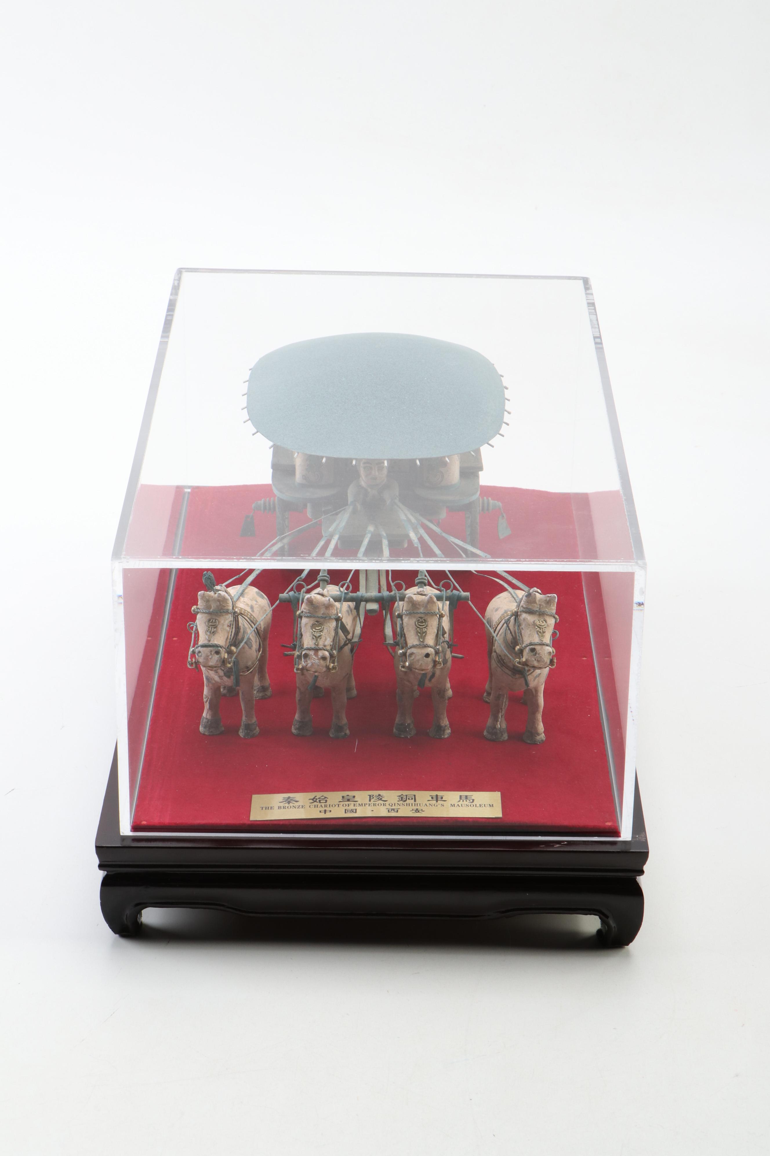 Model of the Bronze Chariot from Emperor Qin Shi Huang's Mausoleum