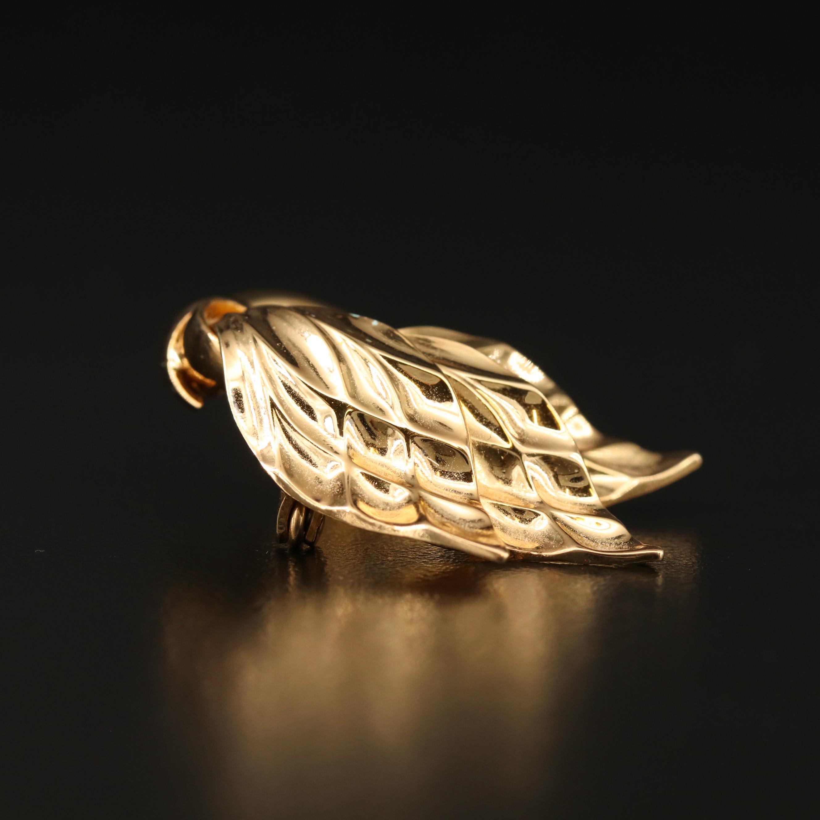 Wheat Sheaf Circle Brooch