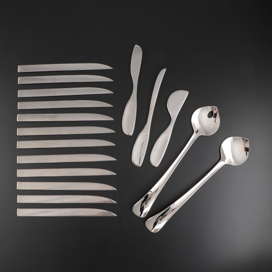 Georg Jensen "Jean Nouvel" Knives with Cheese Knives and Salad Servers