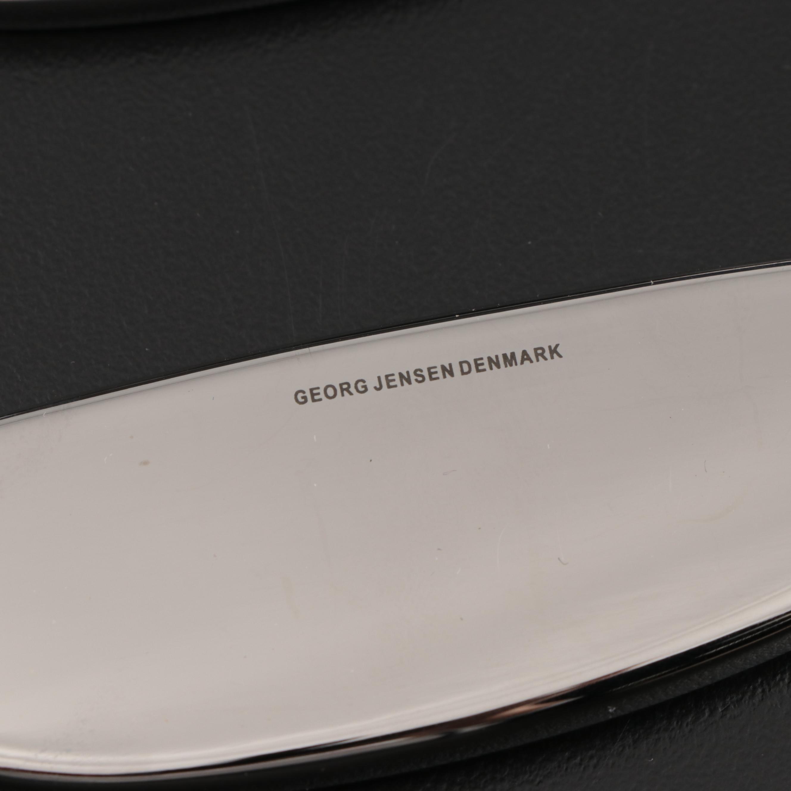 Georg Jensen Stainless Steel Serving Utensils with Pepper Mill