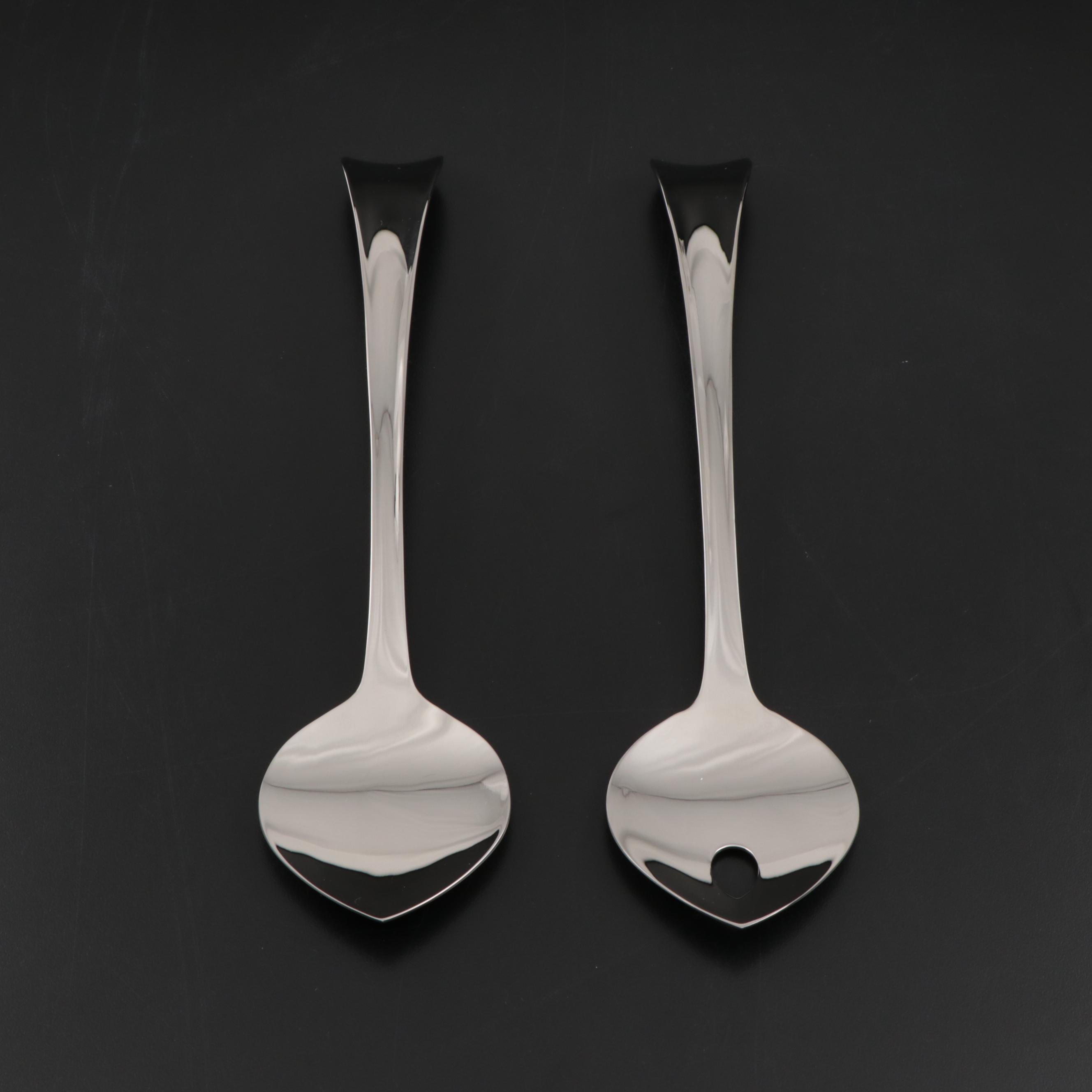 Georg Jensen Stainless Steel Serving Utensils with Pepper Mill