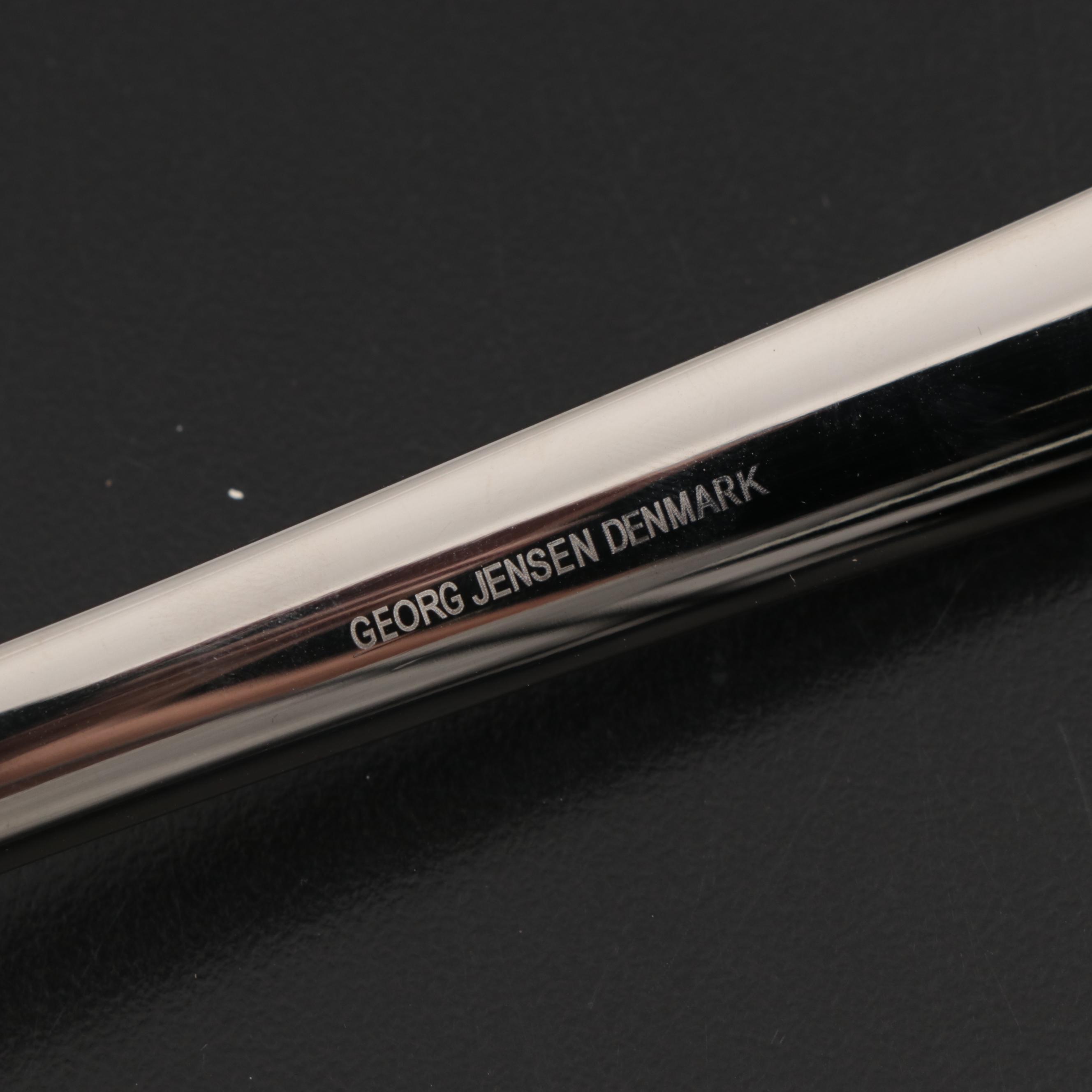 Georg Jensen Stainless Steel Serving Utensils with Pepper Mill