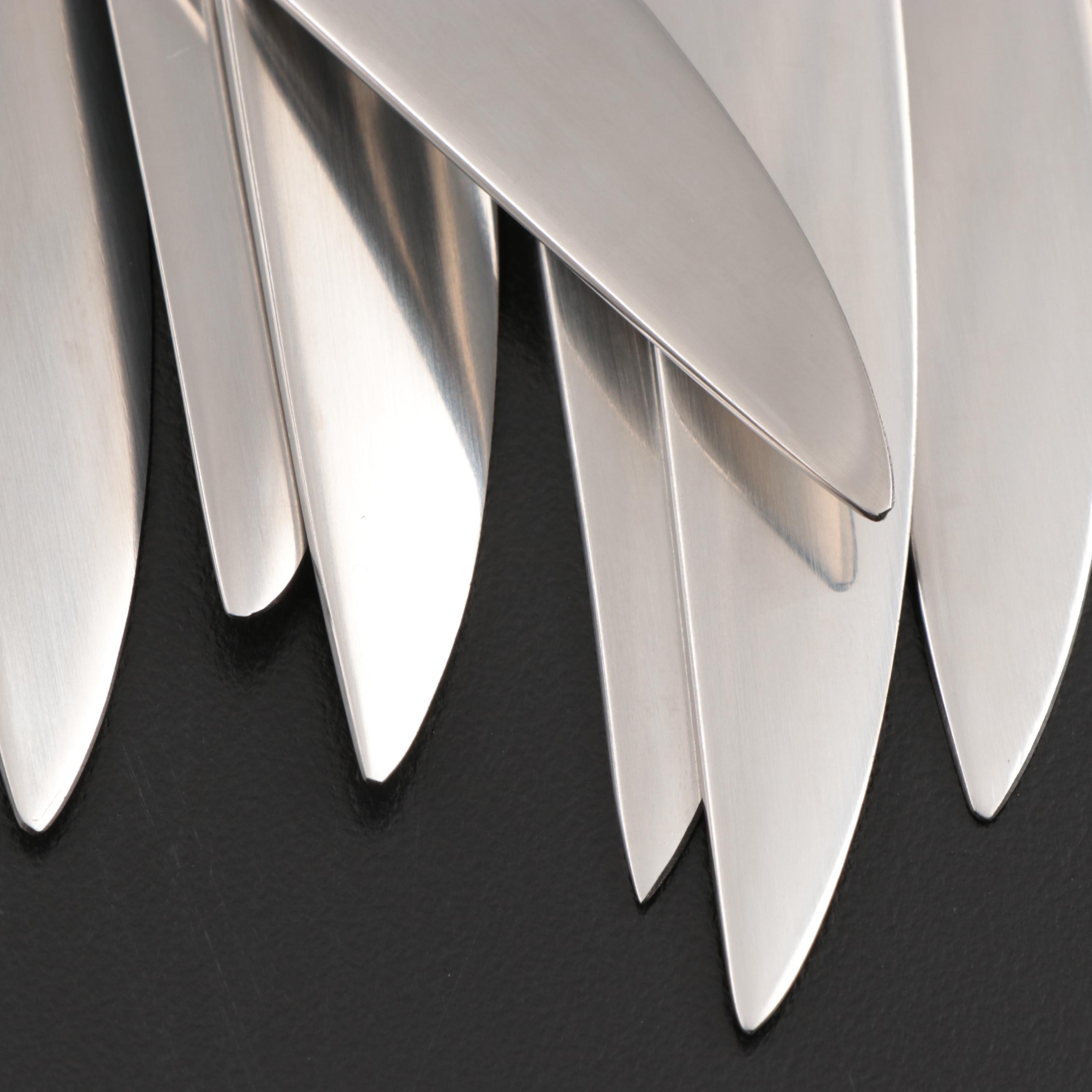 Georg Jensen "Jean Nouvel" and "Arne Jacobsen" Stainless Steel Flatware