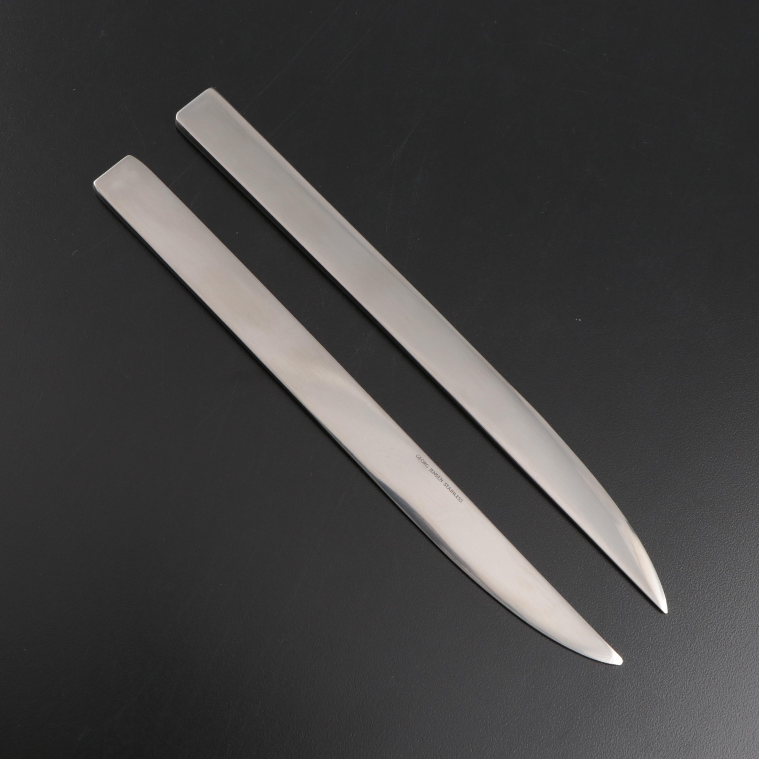 Georg Jensen "Jean Nouvel" and "Arne Jacobsen" Stainless Steel Flatware