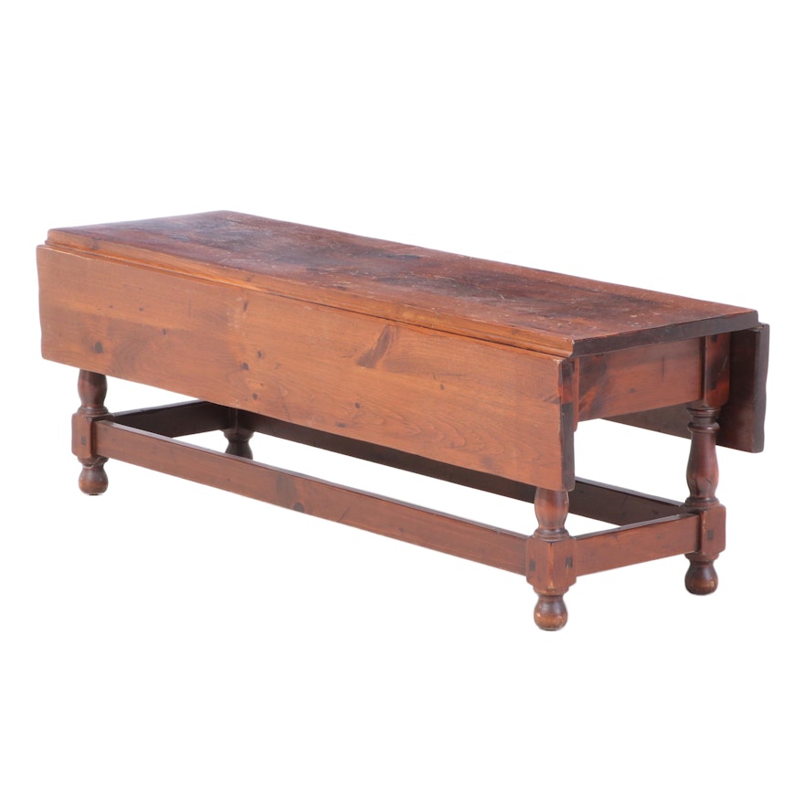 Deming Craftsmen of Connecticut Pine Drop-Leaf Coffee Table, Mid-20th Century