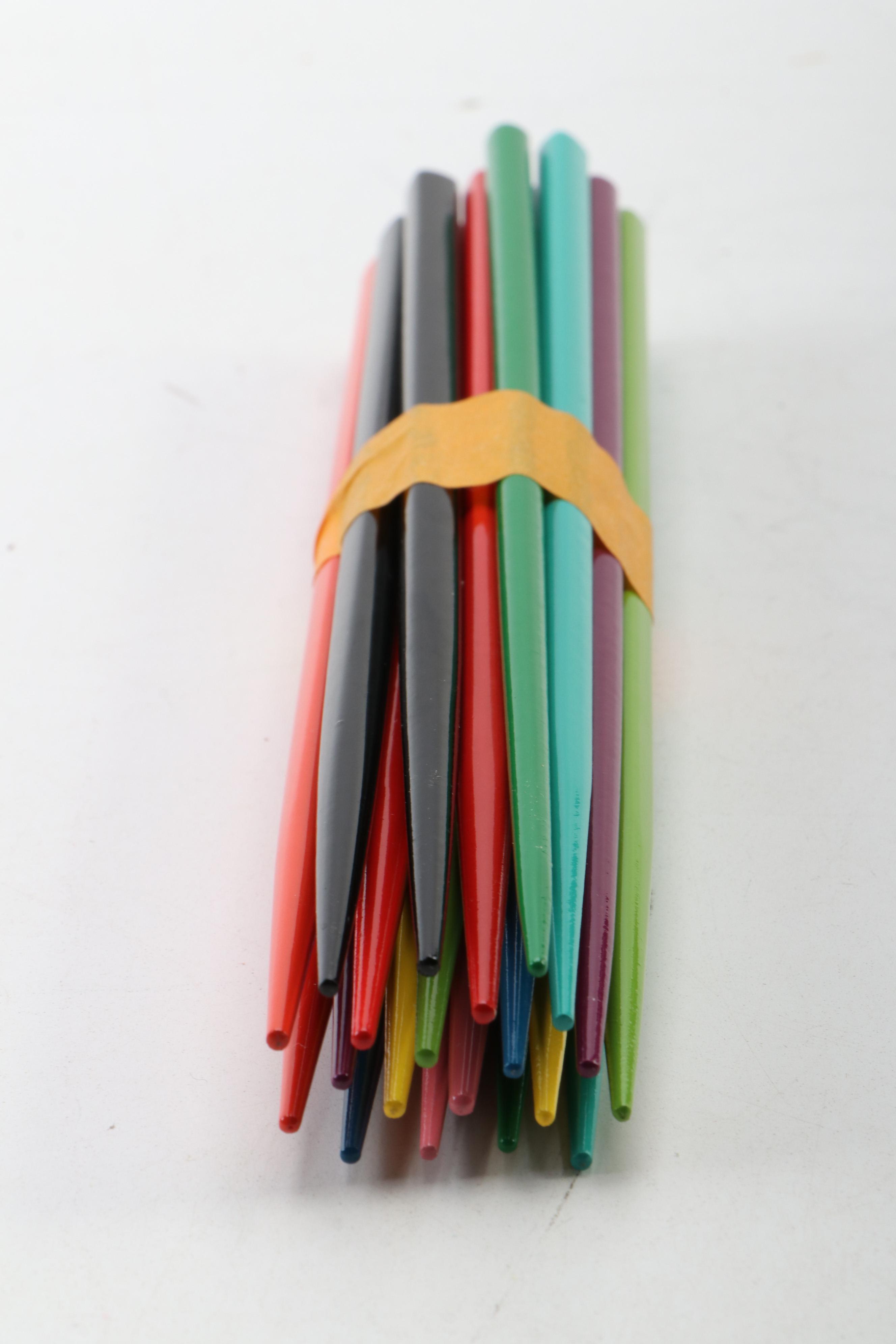 Dansk Teak Divided Bowl with Turned Wood Serving Utensils with Chopsticks