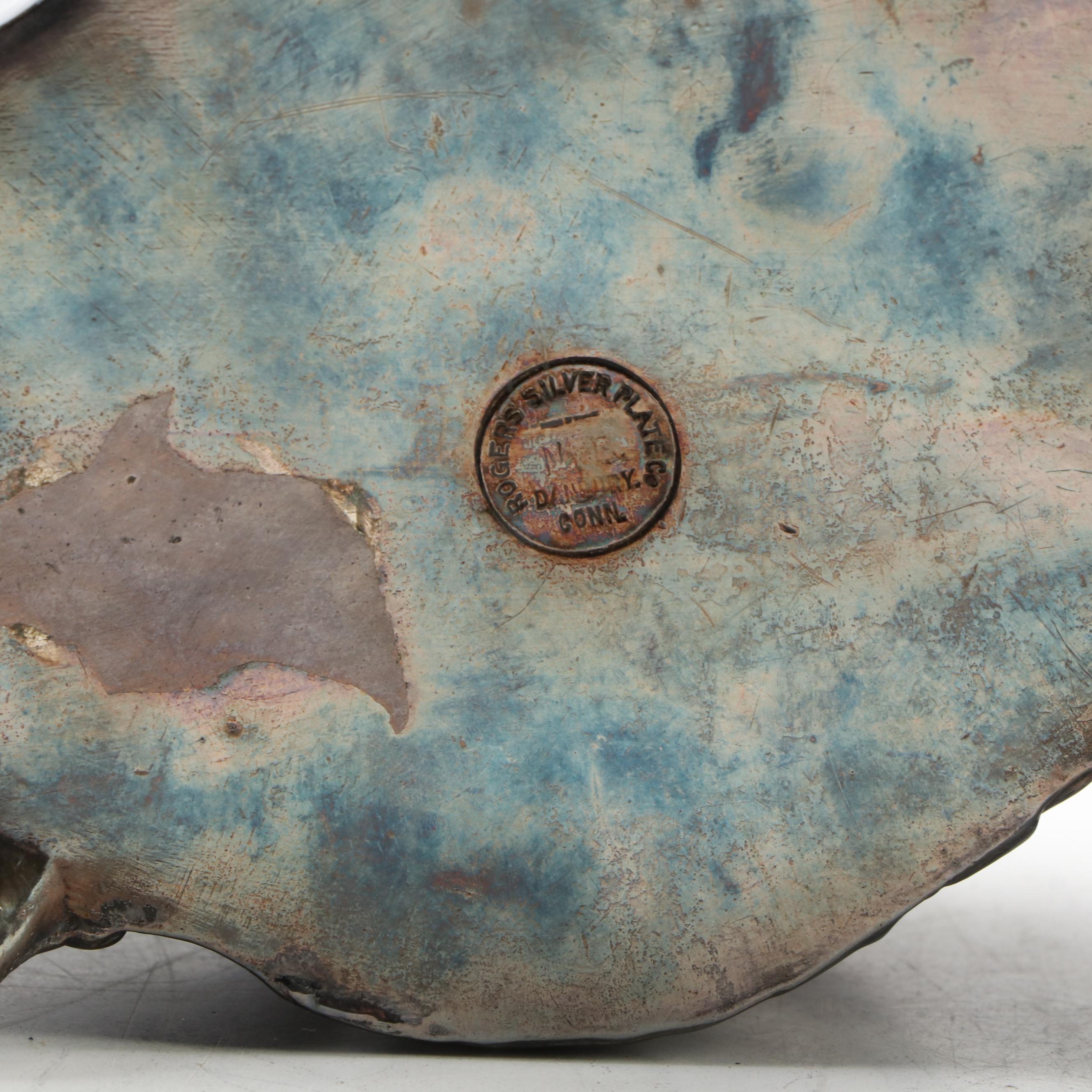 Rogers Silver Plate Co. and Other Silver Plate Jewelry Caskets, Antique